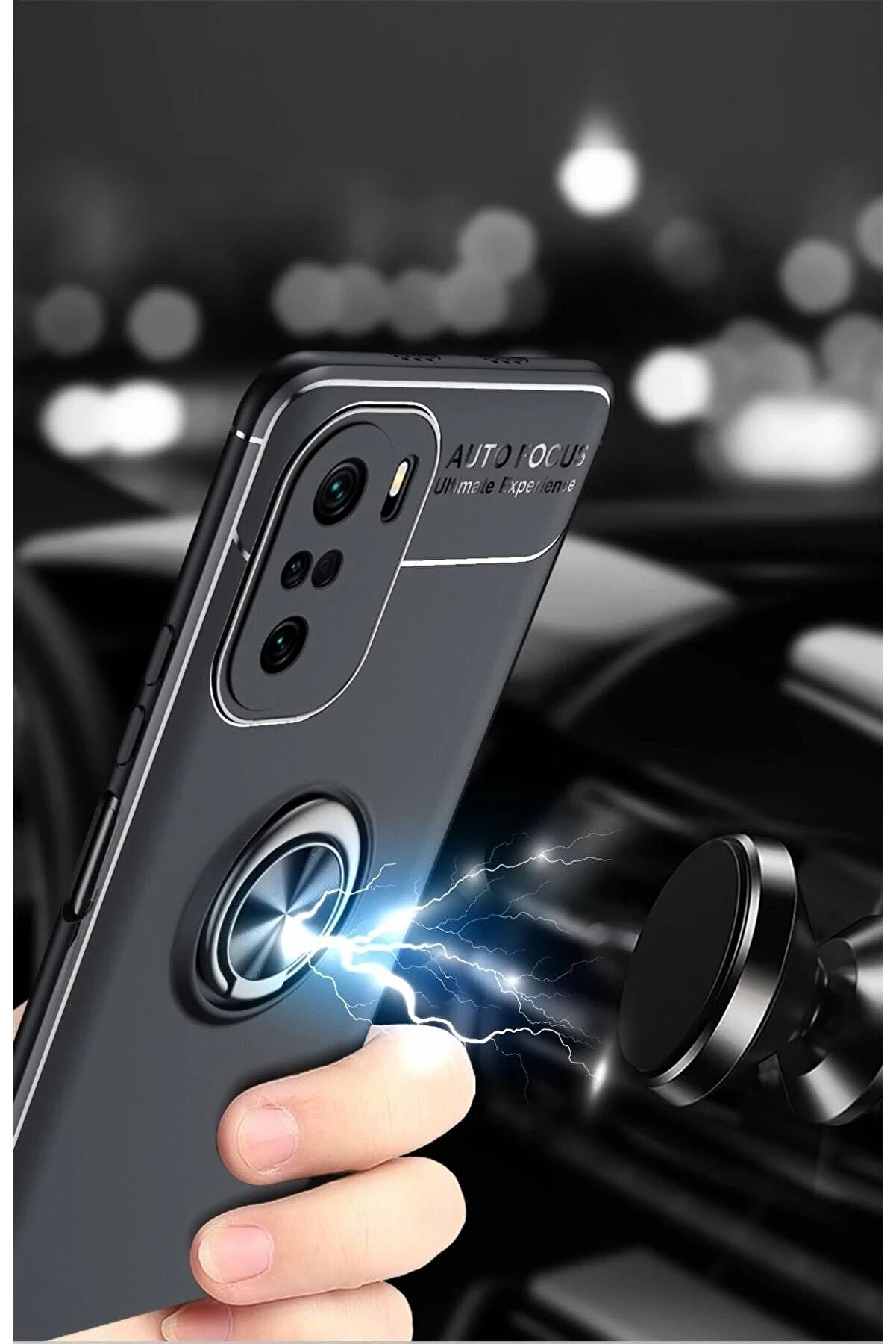 Xi̇aomi̇ Poco F3 Kılıf Range Yüzüklü Si̇li̇kon - Mavi̇ - Dropx2709-1481