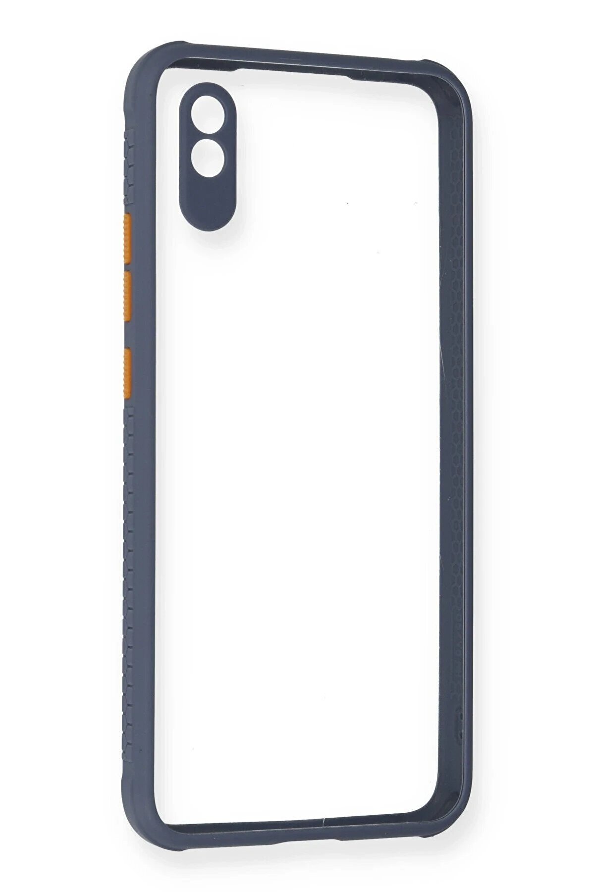 CepteToptan Xiaomi Redmi 9A Kılıf Miami Şeffaf Silikon - Gri - DROPX5165-1145