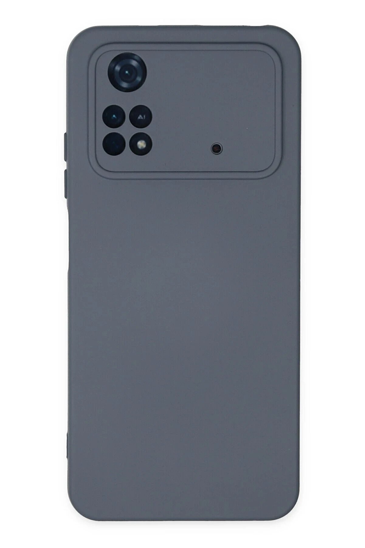 CepteToptan Xiaomi Poco M4 Pro 4G Kılıf Nano içi Kadife Silikon - Gri - DROPX4038-4982