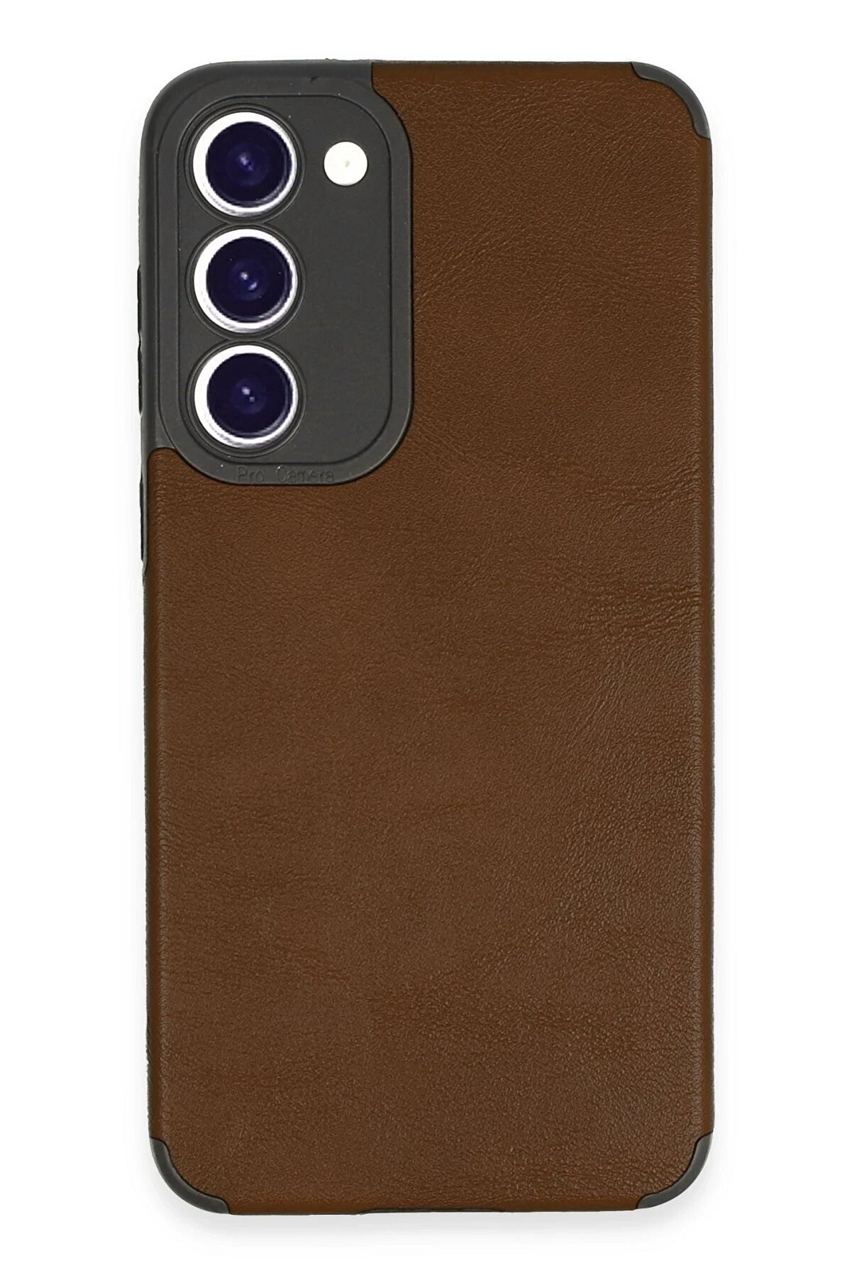 CepteToptan Samsung Galaxy S23 Plus Kılıf Loop Deri Silikon - Kahverengi - DROPX1025-5741