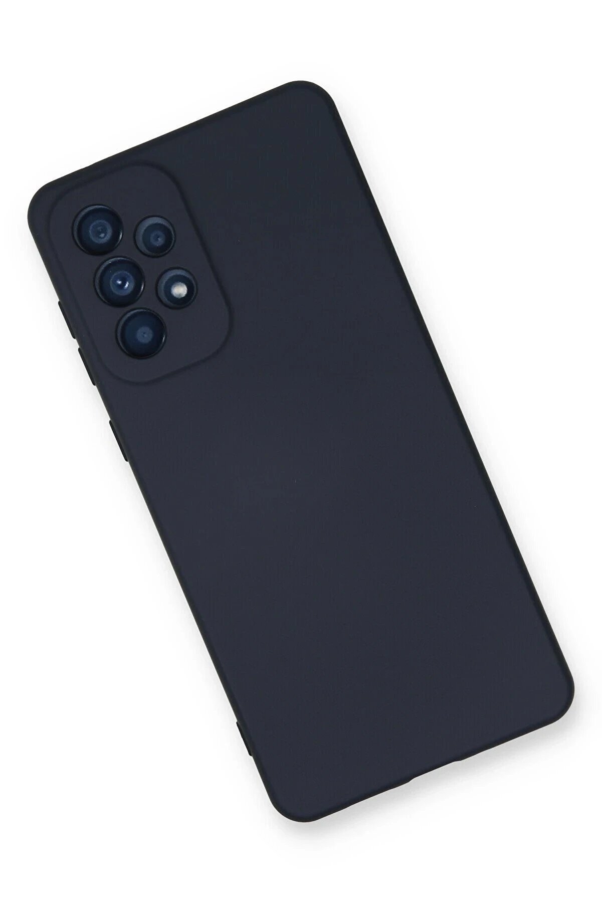 Samsung Galaxy A73 5G Kılıf Nano İ&ccedil;i̇ Kadi̇fe Si̇li̇kon - Laci̇vert - Dropx8189-7014