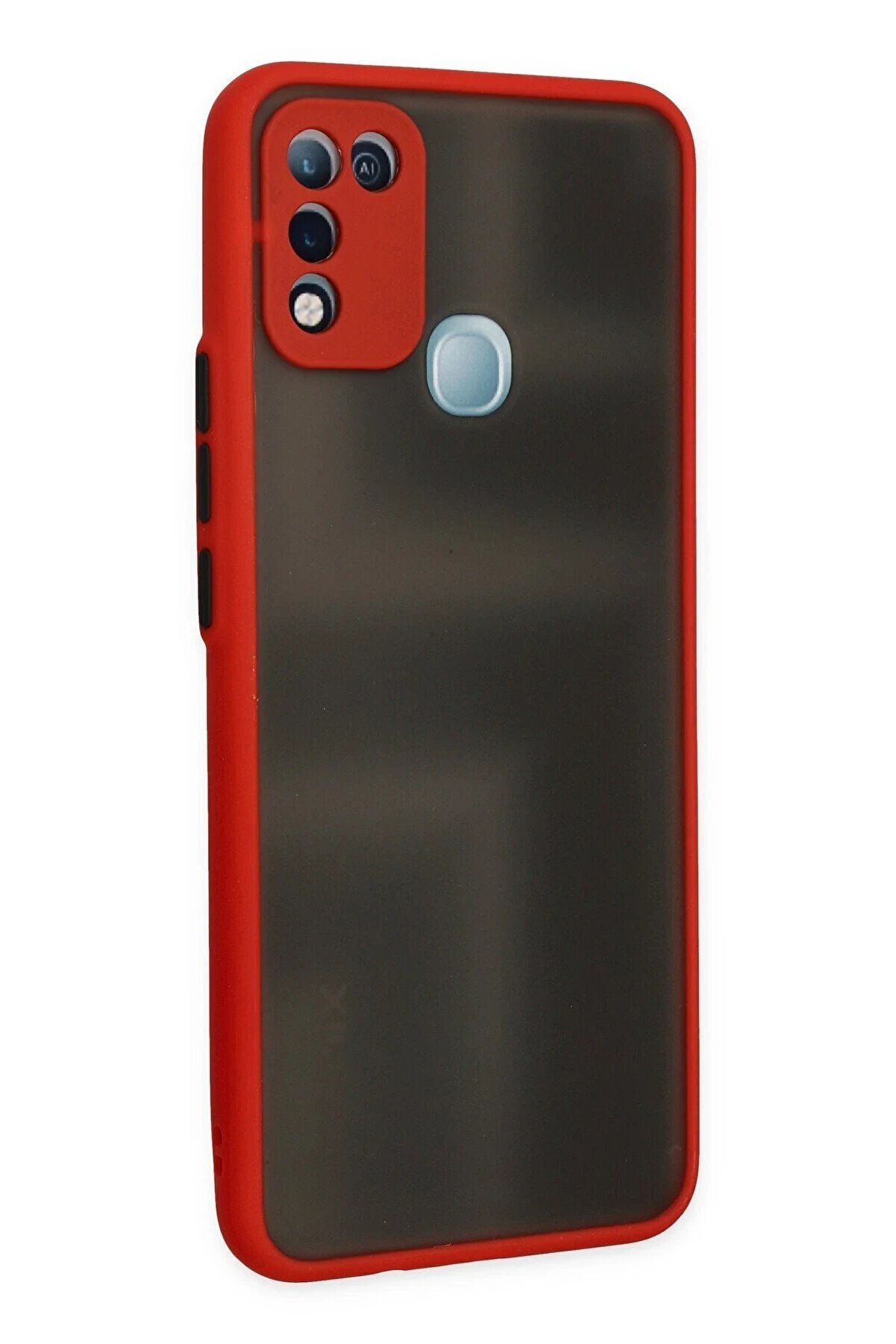 İnfi̇ni̇x Hot 10 Play Kılıf Montreal Si̇li̇kon Kapak - Kırmızı - Dropx3728-5117