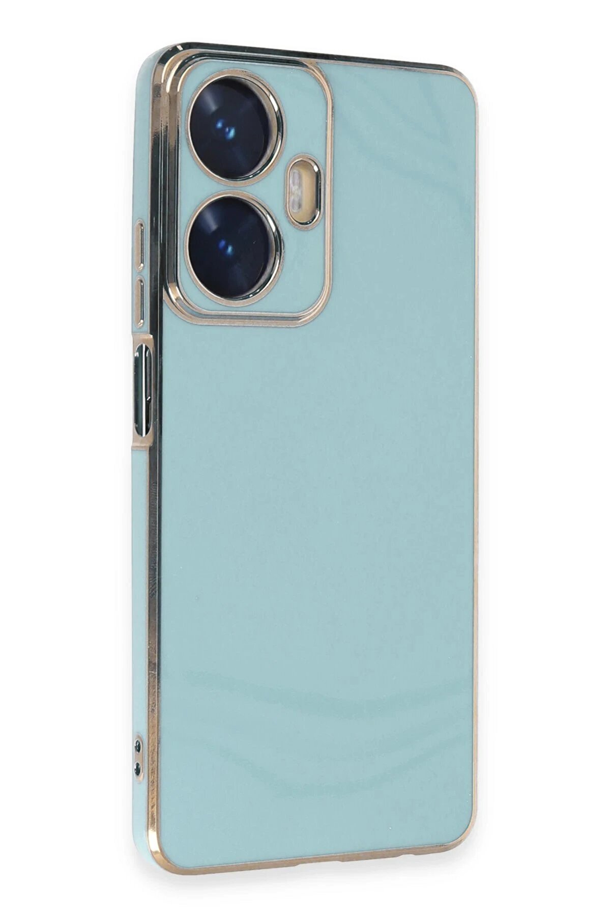 Realme C55 Kılıf Volet Si̇li̇kon - A&ccedil;ık Yeşi̇l - Dropx2056-1139