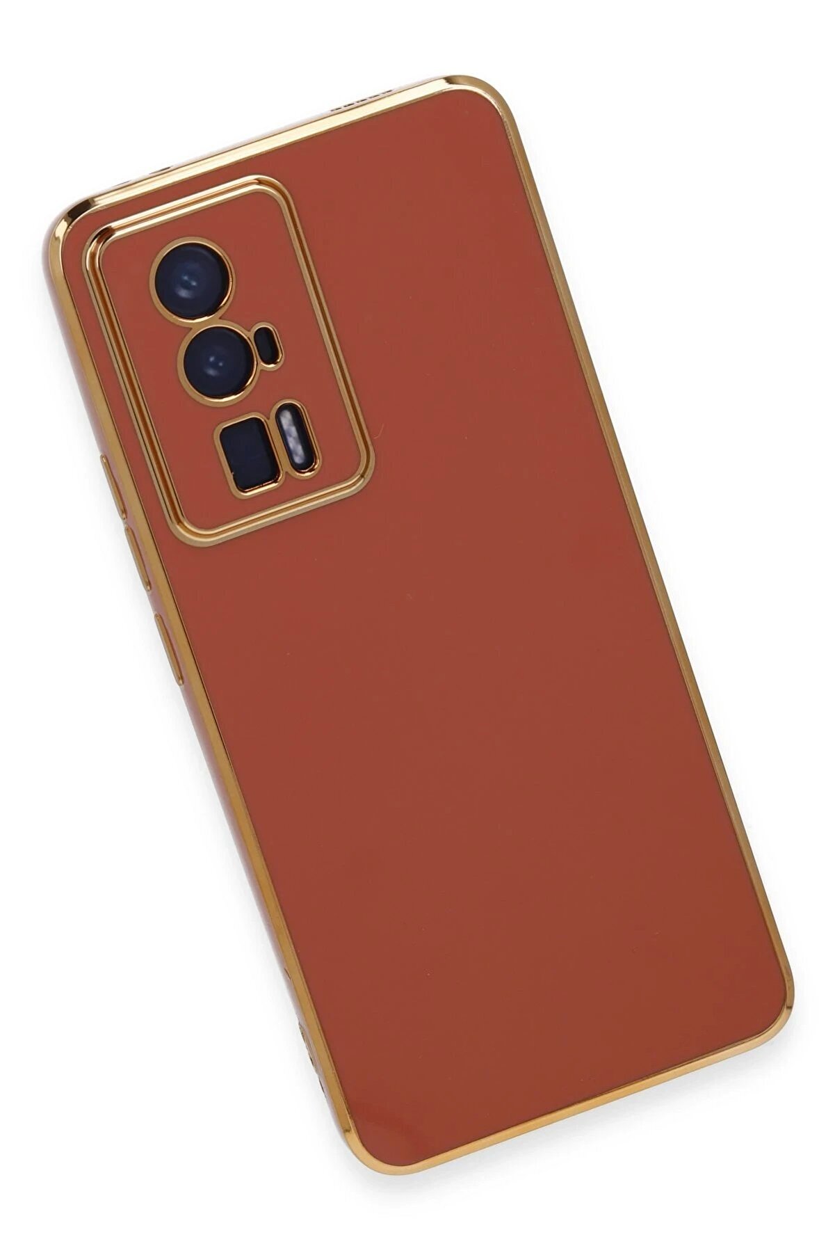 Xi̇aomi̇ Poco F5 Pro Kılıf Volet Si̇li̇kon - Kırmızı - Dropx7307-2746