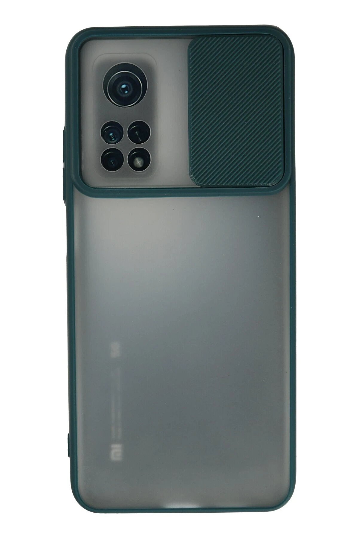 CepteToptan Xiaomi Mi 10T Kılıf Palm Buzlu Kamera Sürgülü Silikon - Yeşil - DROPX2602-8814