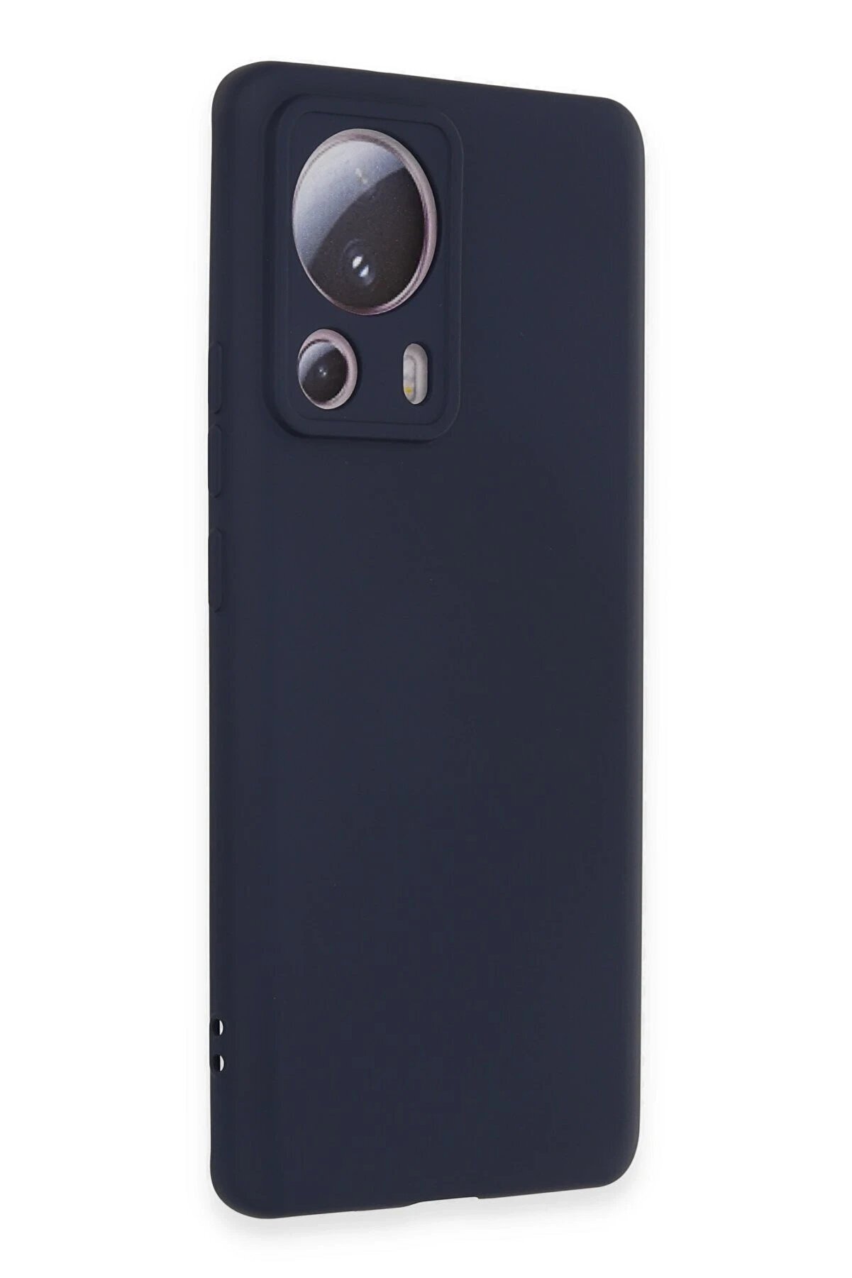 Xi̇aomi̇ Mi̇ 13 Li̇te Kılıf Nano İçi̇ Kadi̇fe Si̇li̇kon - Laci̇vert - Dropx3315-2976