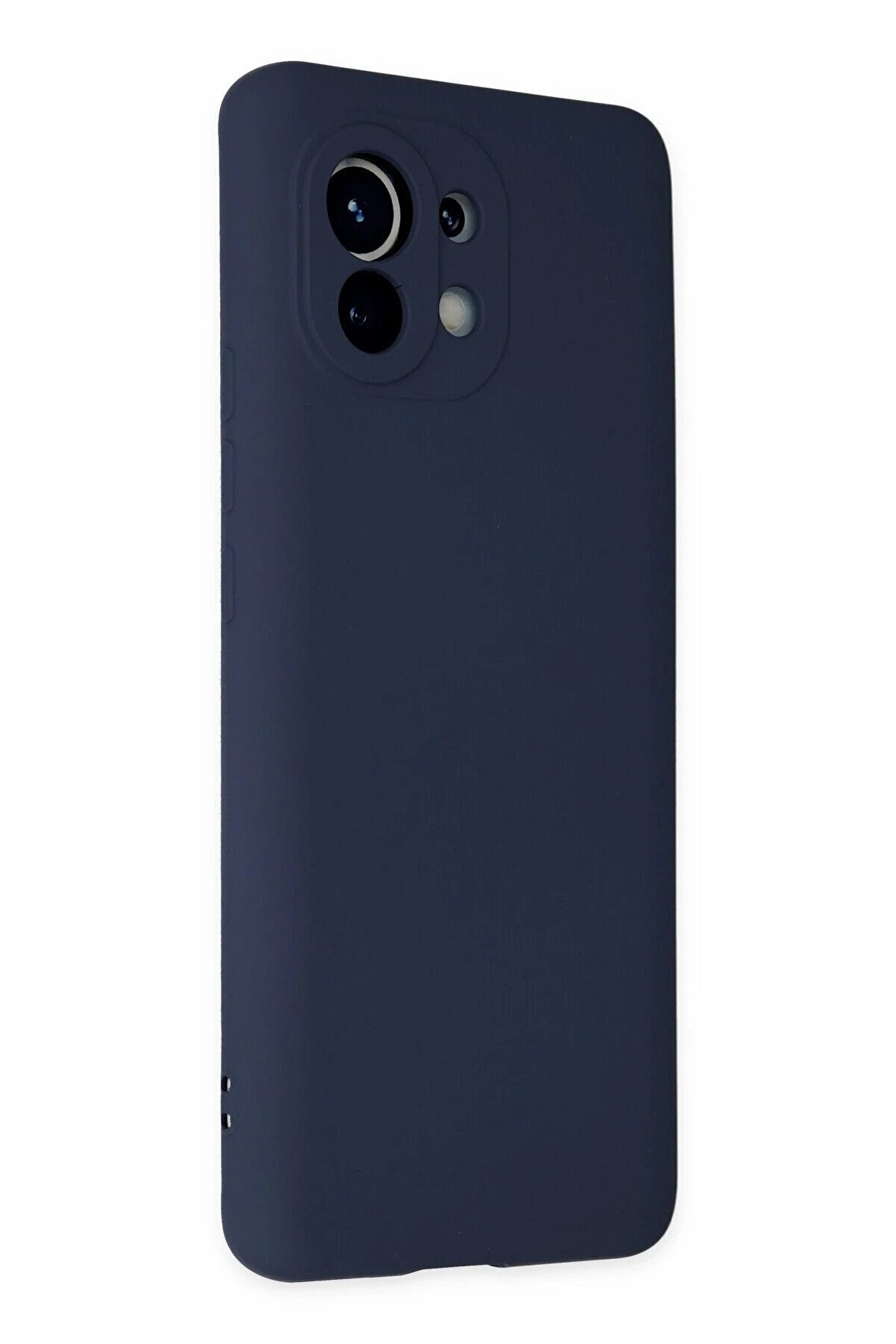 Xi̇aomi̇ Mi̇ 11 Kılıf Nano İçi̇ Kadi̇fe Si̇li̇kon - Laci̇vert - Dropx7757-8335