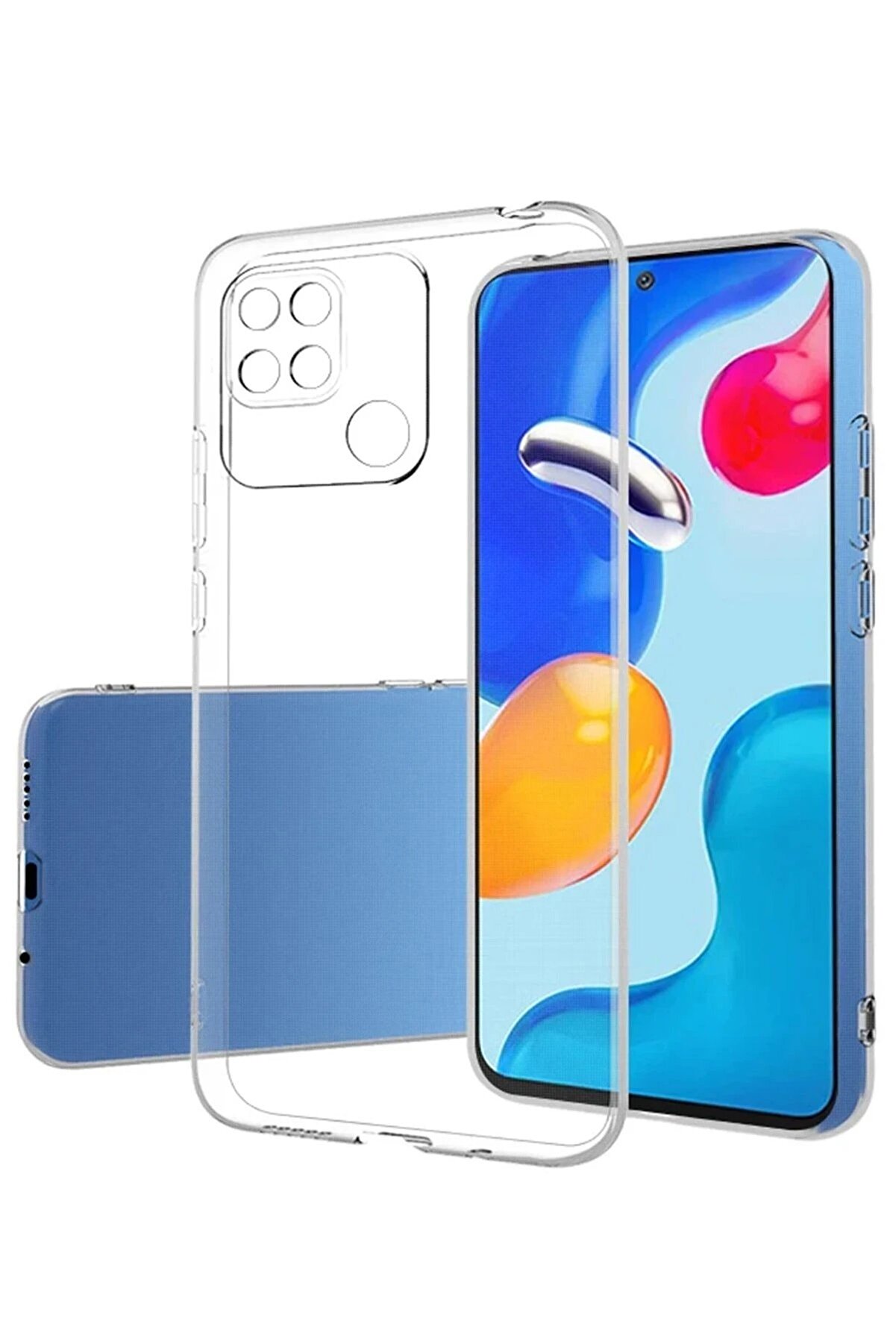 CepteToptan Xiaomi Redmi 10C Kılıf Lüx Şeffaf Silikon - DROPX8679-2760