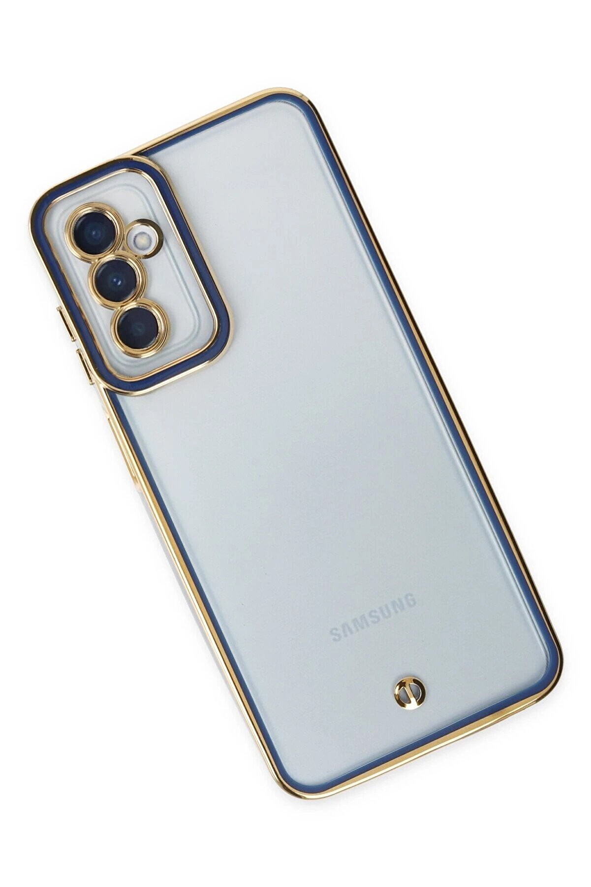 Samsung Galaxy M23 Kılıf Li̇va Lens Si̇li̇kon - Mavi̇ - Dropx2148-7554