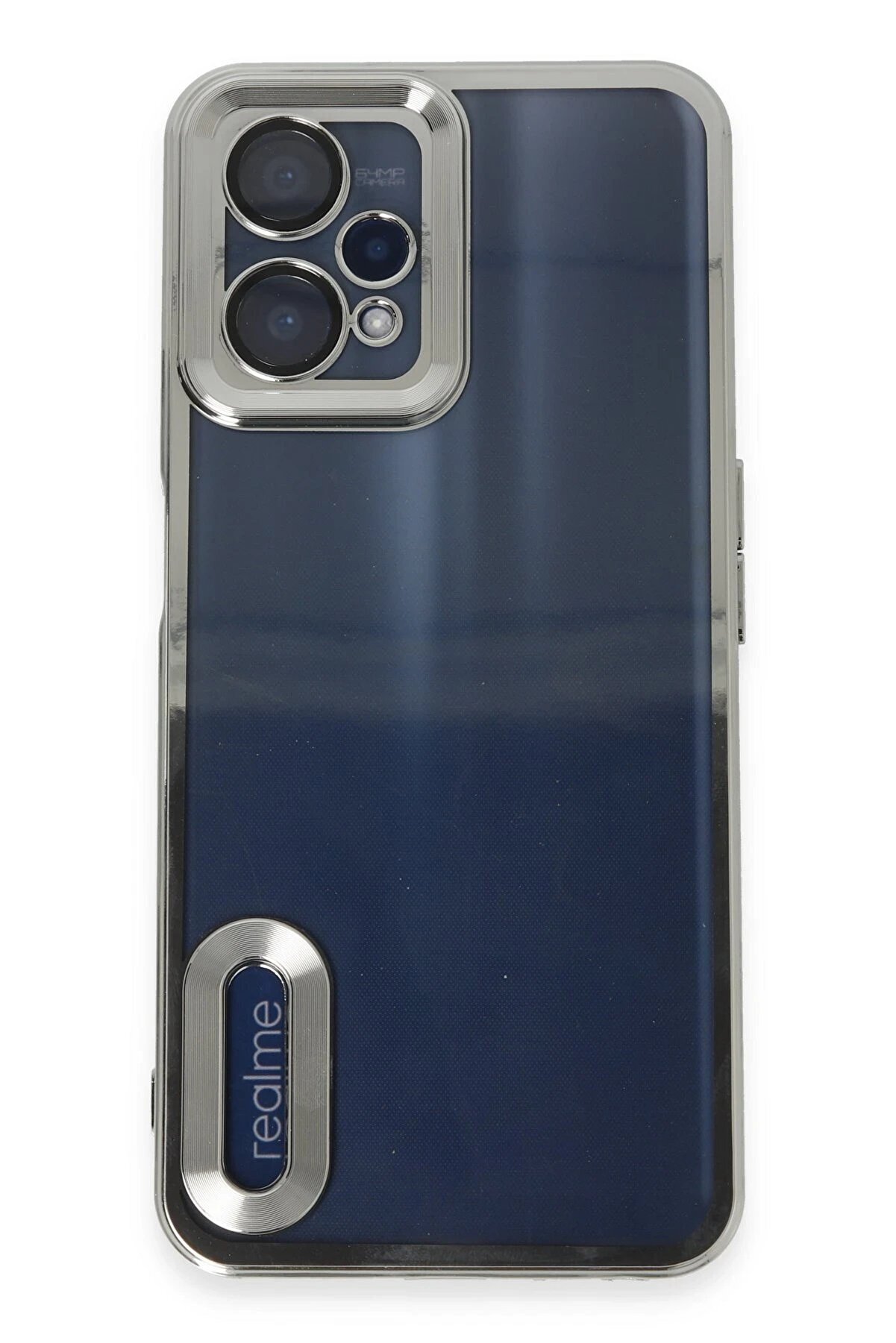 CepteToptan Realme 9 Pro 5G Kılıf Slot Silikon - G&uuml;m&uuml;ş - DROPX7803-1503