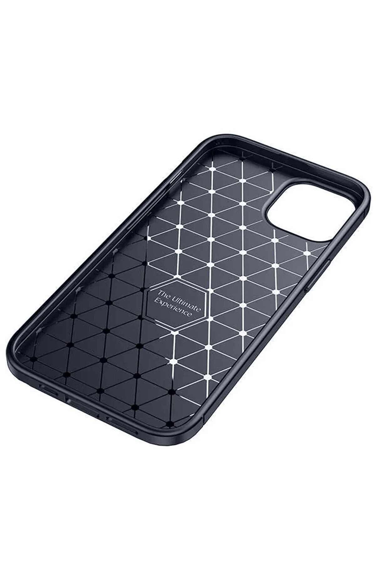 CepteToptan iPhone 14 Kılıf Auto Focus Karbon Kapak - Lacivert - DROPX8432-6755