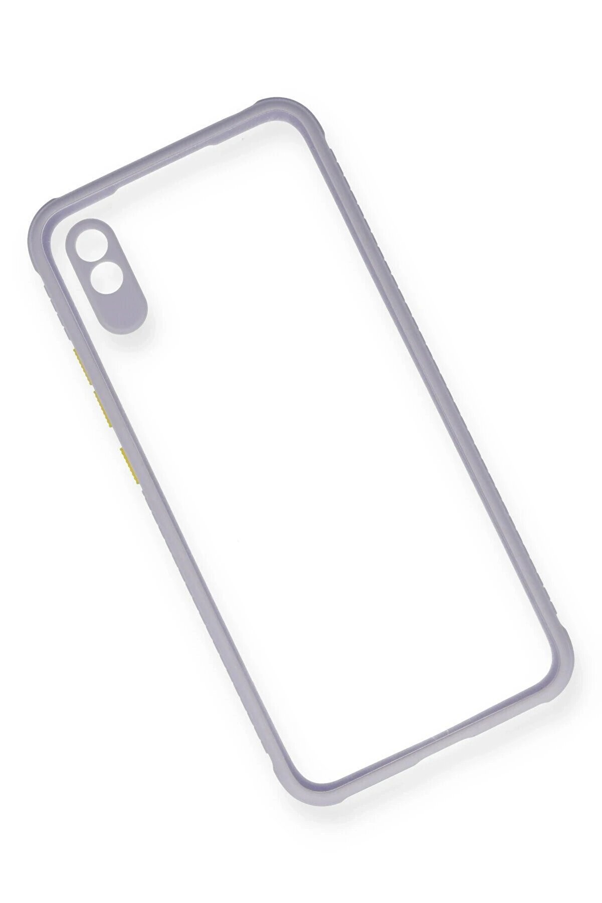 Xi̇aomi̇ Redmi̇ 9A Kılıf Mi̇ami̇ Şeffaf Si̇li̇kon - Li̇la - Dropx5881-8564