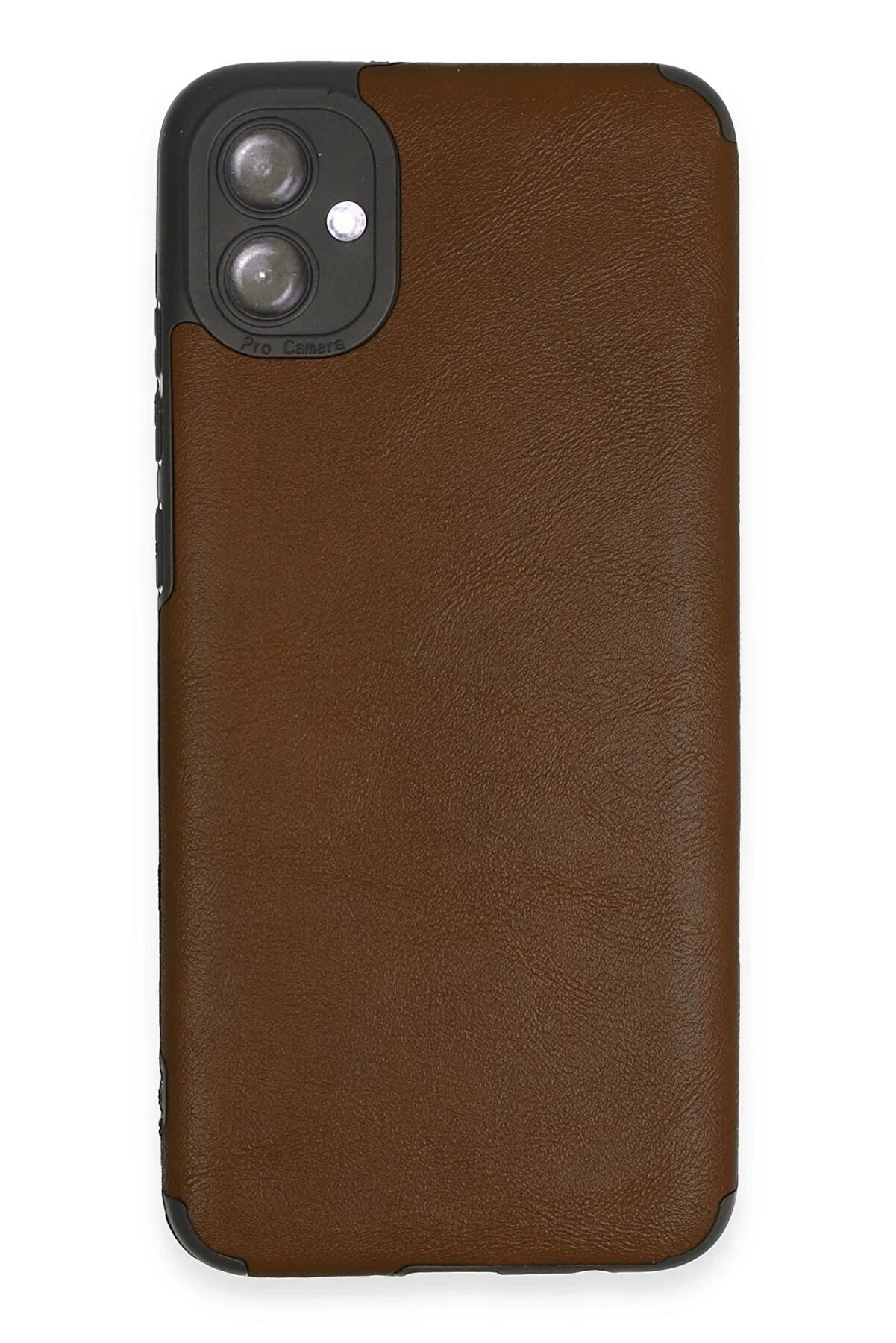 CepteToptan Samsung Galaxy A04E Kılıf Loop Deri Silikon - Kahverengi - DROPX5745-8135