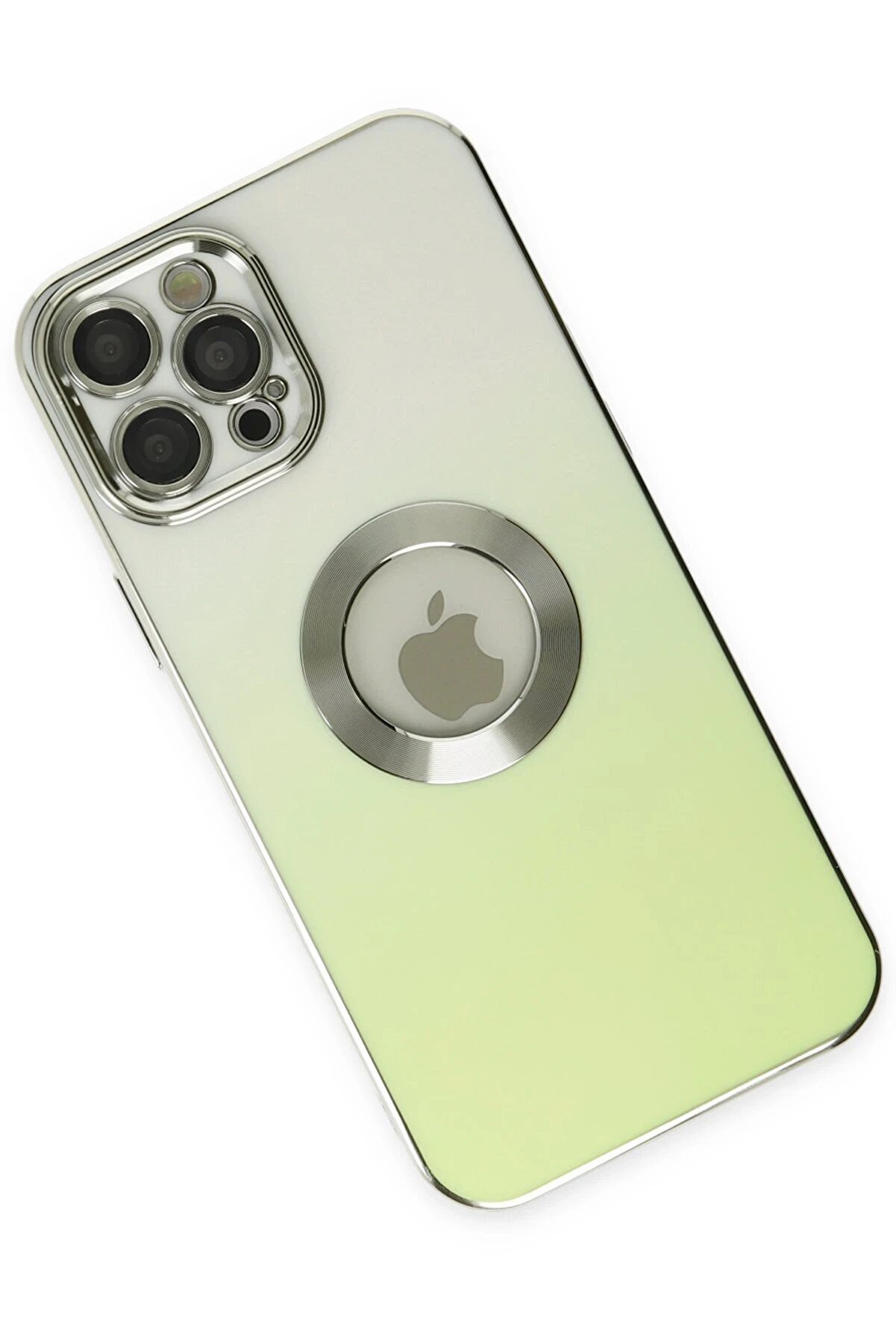 İphone 12 Pro Max Kılıf Best Si̇li̇kon - Yeşi̇l - Dropx8000-4740