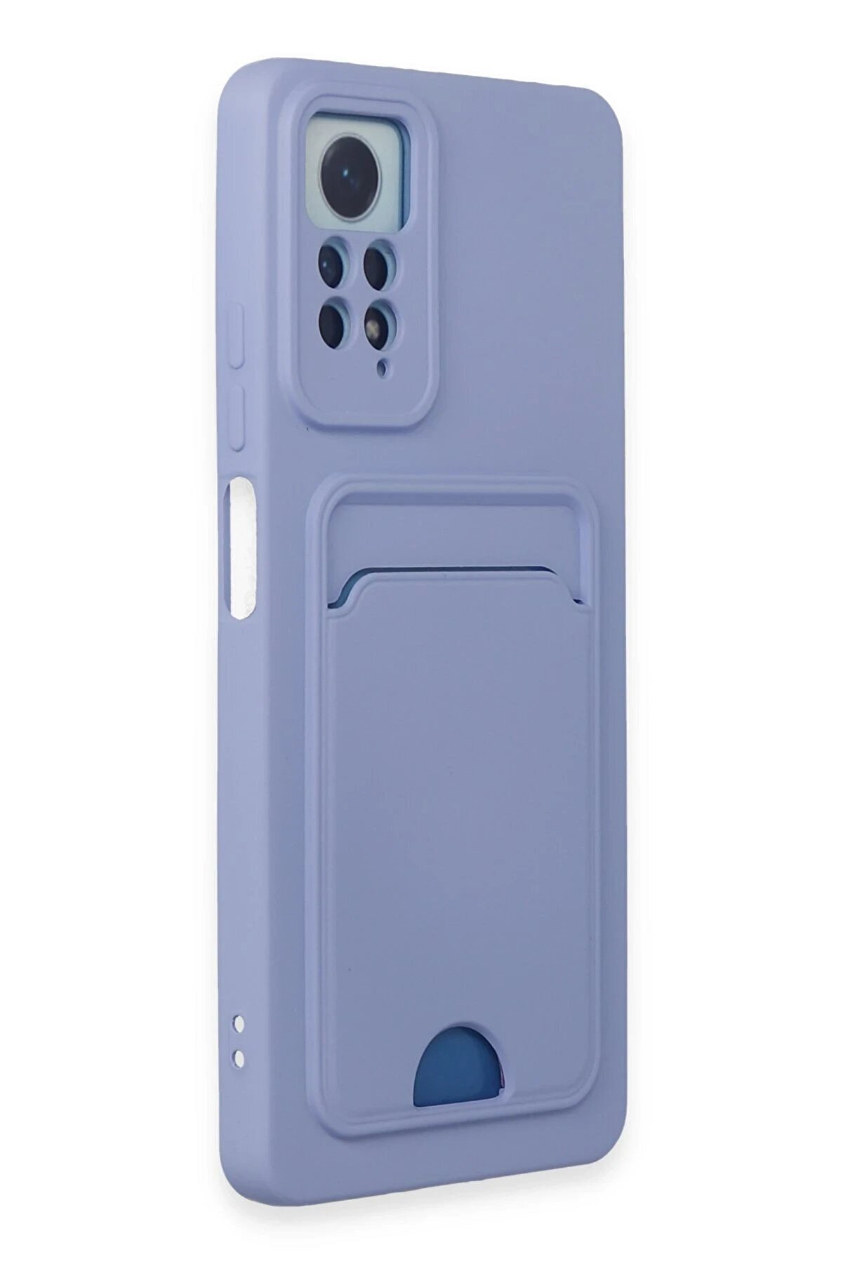 Xi̇aomi̇ Redmi̇ Note 11 Pro Kılıf Kelvi̇n Kartvi̇zi̇tli̇ Si̇li̇kon - Li̇la - Dropx4708-7097