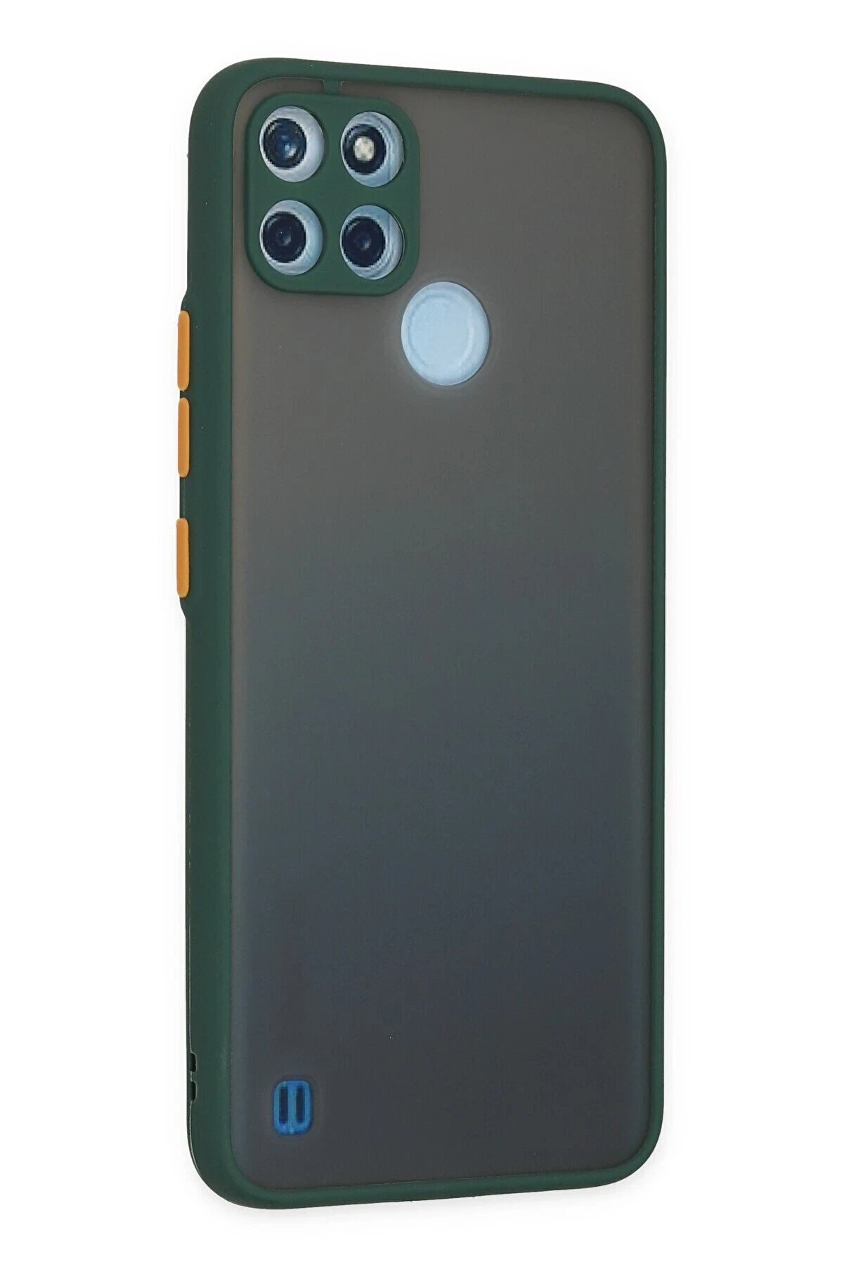 Realme C21Y Kılıf Montreal Si̇li̇kon Kapak - Yeşi̇l - Dropx8087-5043