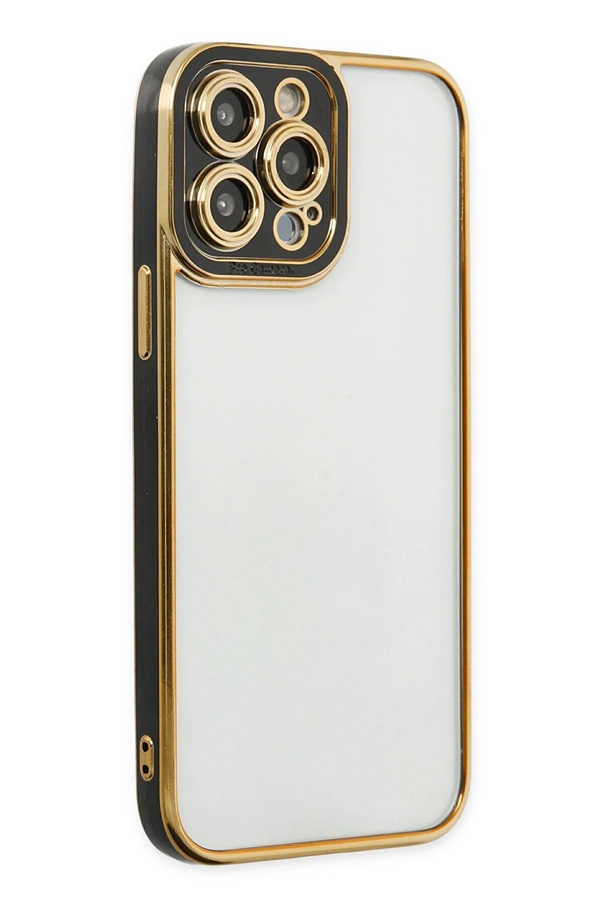 CepteToptan iPhone 14 Pro Max Kılıf Liva Lens Silikon - Siyah - DROPX4435-8279