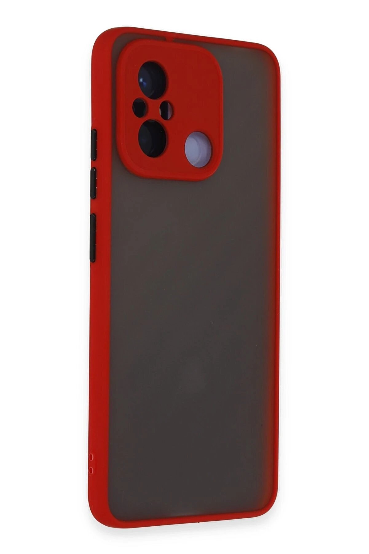 Xi̇aomi̇ Redmi̇ 12C Kılıf Montreal Si̇li̇kon Kapak - Kırmızı - Dropx4573-2333