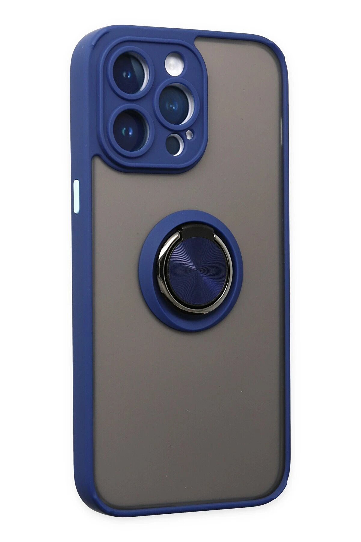 İphone 14 Pro Kılıf Montreal Y&uuml;z&uuml;kl&uuml; Si̇li̇kon Kapak - Laci̇vert - Dropx9401-7710