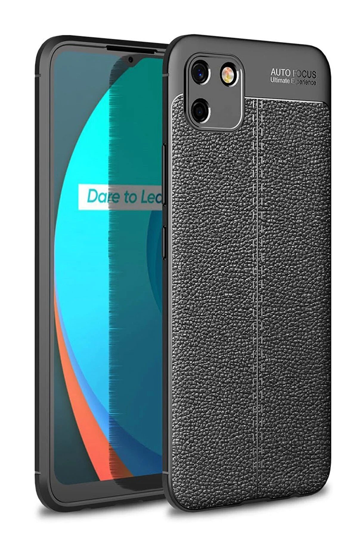 CepteToptan Realme C11 2021 Kılıf Auto Focus Kapak - Siyah - DROPX4904-3830