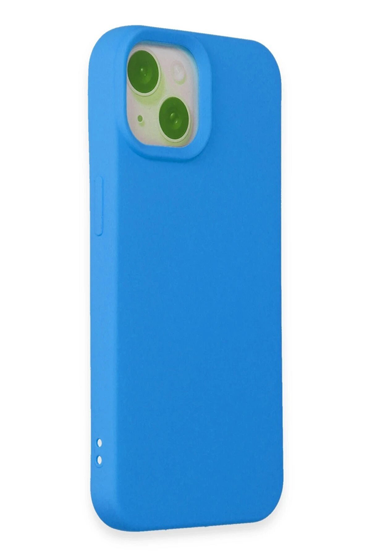 İphone 15 Kılıf Nano İçi̇ Kadi̇fe Si̇li̇kon - Mavi̇ - Dropx6970-1427