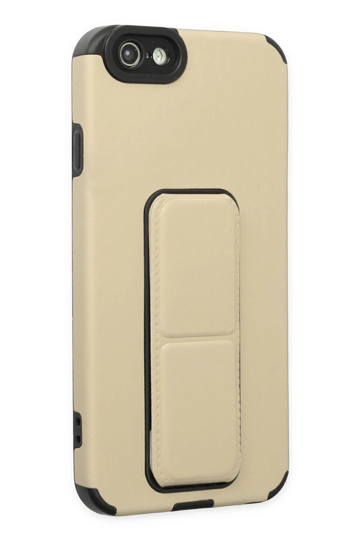 İphone 6 Kılıf Mega Standlı Si̇li̇kon - Gold - Dropx2536-9708