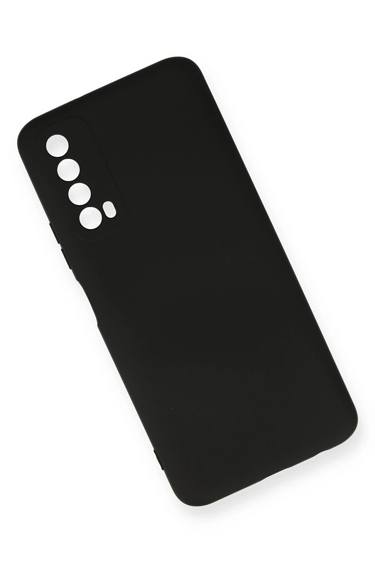 Huawei̇ P Smart 2021 Kılıf Nano İ&ccedil;i̇ Kadi̇fe Si̇li̇kon - Si̇yah - Dropx2171-4907