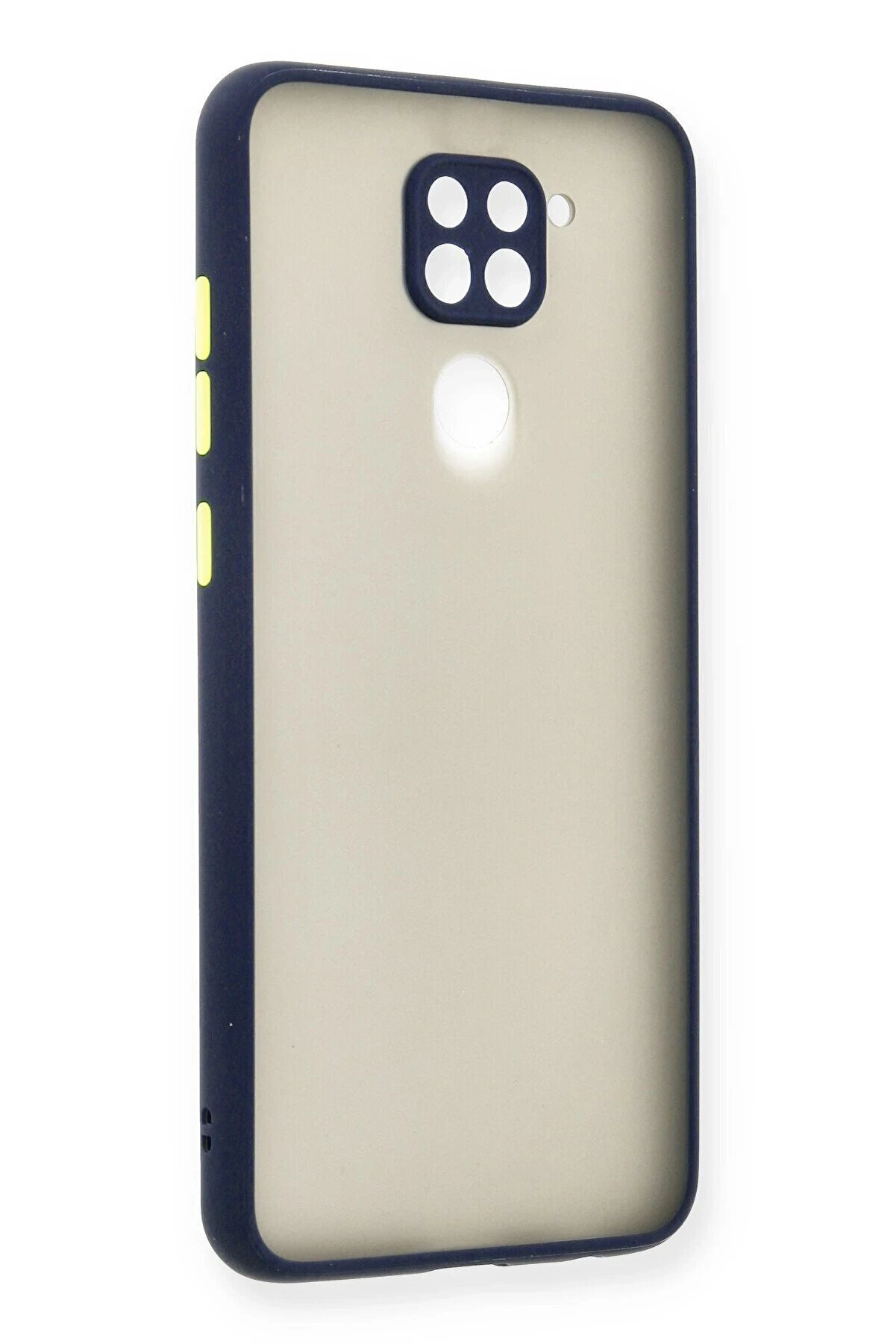 CepteToptan Xiaomi Redmi Note 9 Kılıf Montreal Silikon Kapak - Lacivert - DROPX6781-2046