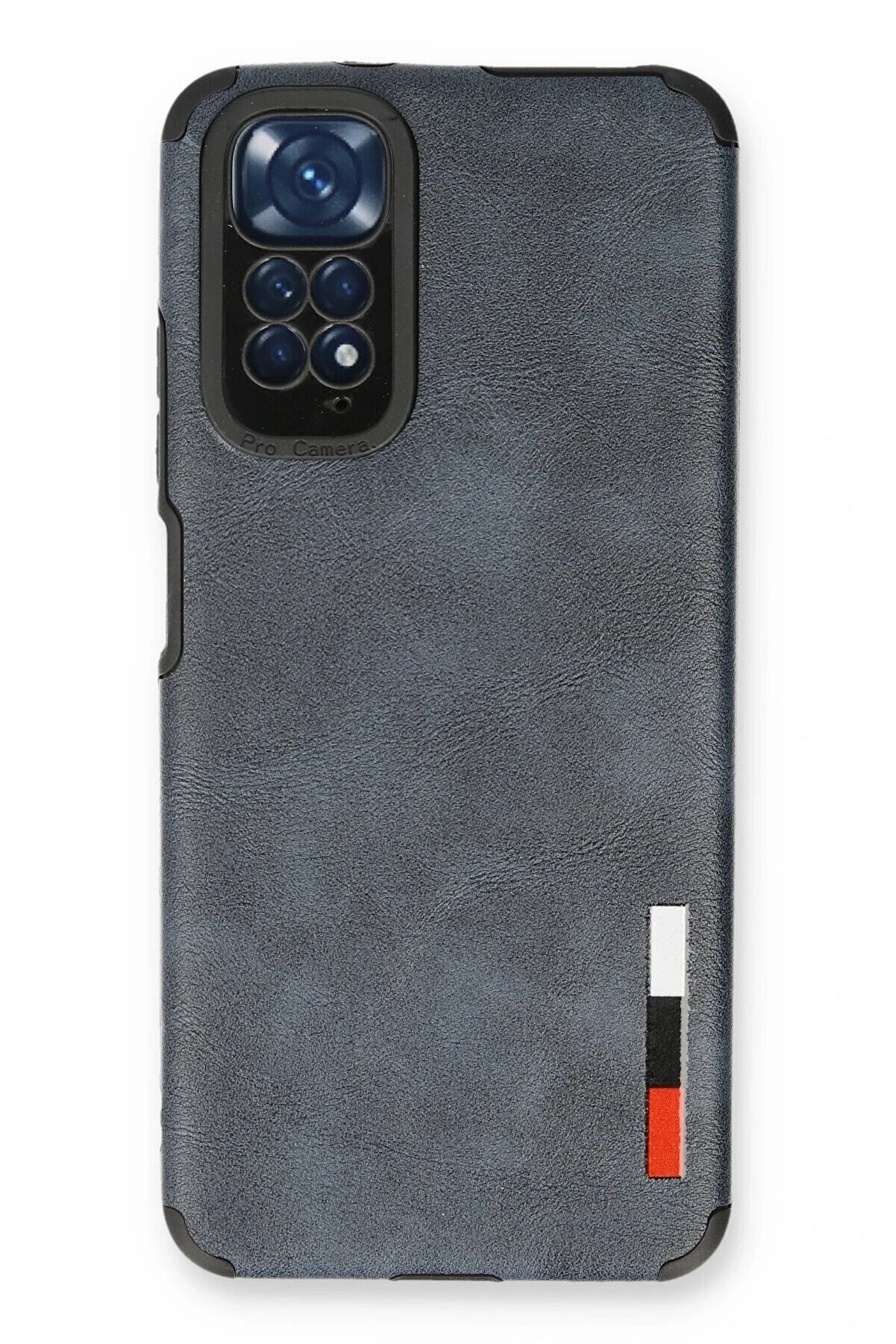CepteToptan Xiaomi Redmi Note 11 Kılıf Loop Deri Silikon - Lacivert - DROPX1755-5791
