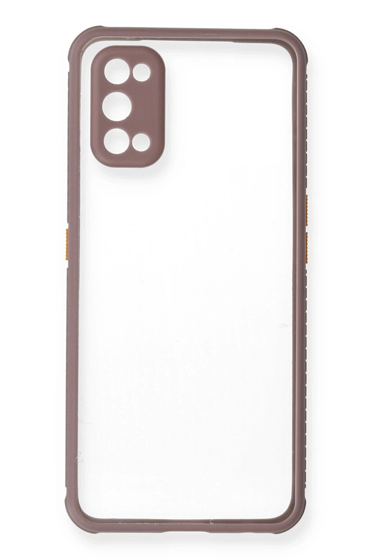 Realme 7 Pro Kılıf Mi̇ami̇ Şeffaf Si̇li̇kon - Açık Mor - Dropx5287-3116