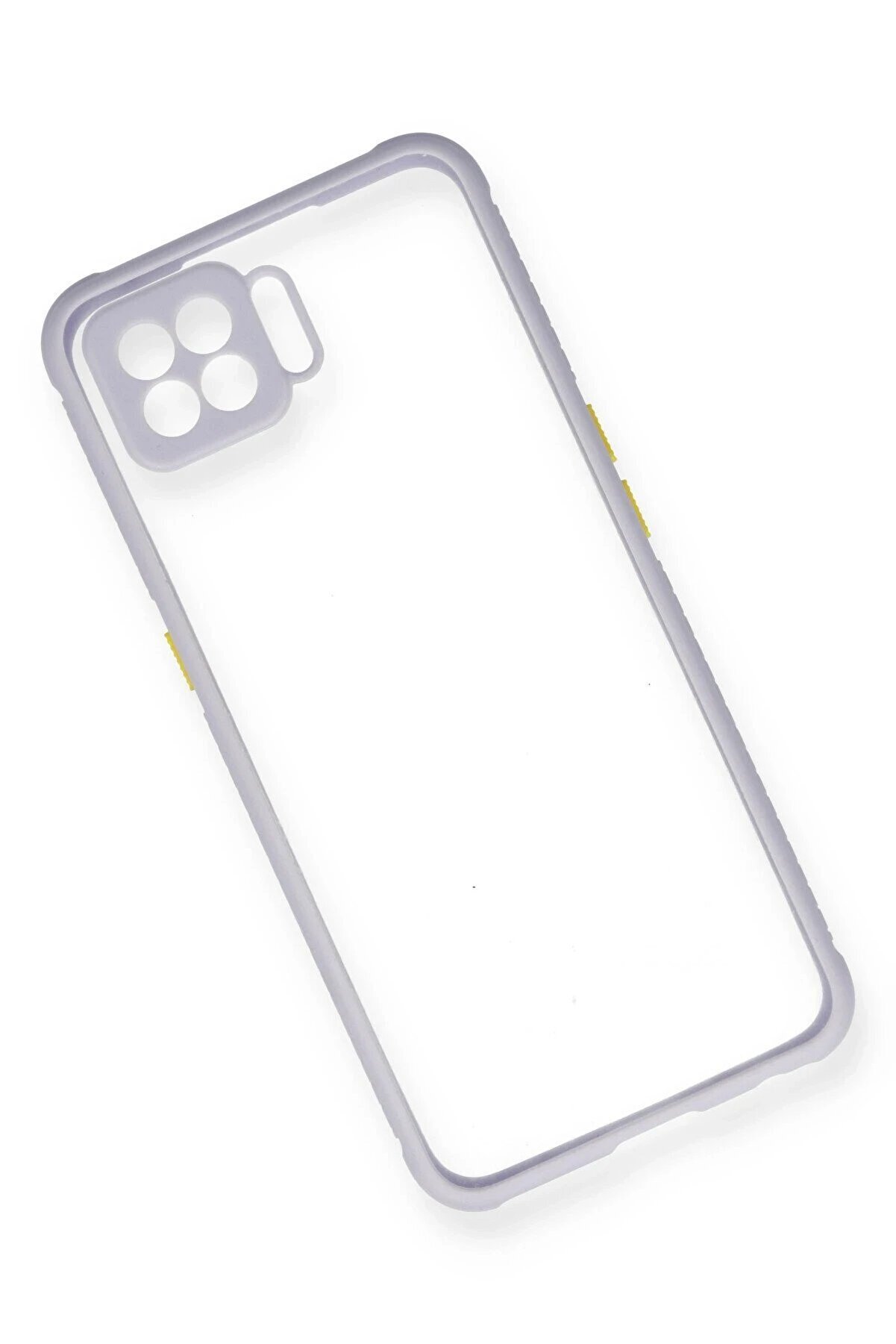 Oppo A73 Kılıf Mi̇ami̇ Şeffaf Si̇li̇kon - Li̇la - Dropx9979-1789