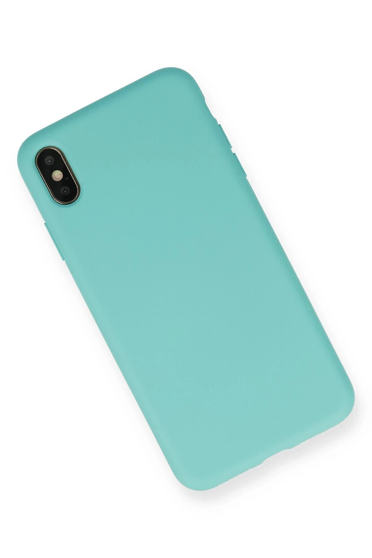 İphone Xs Max Kılıf Nano İçi̇ Kadi̇fe Si̇li̇kon - Turkuaz - Dropx1060-8698