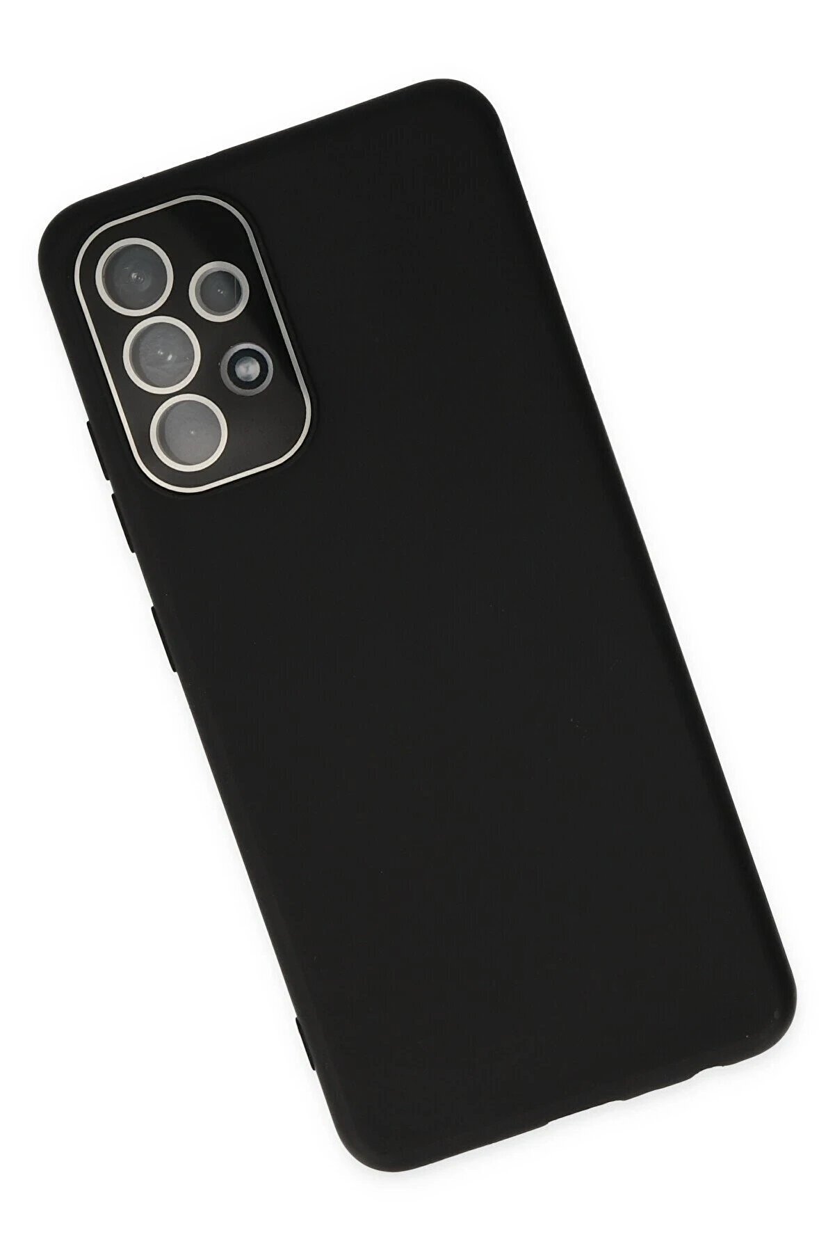 Samsung Galaxy A33 5G Kılıf Lansman Glass Kapak - Si̇yah - Dropx4746-8173