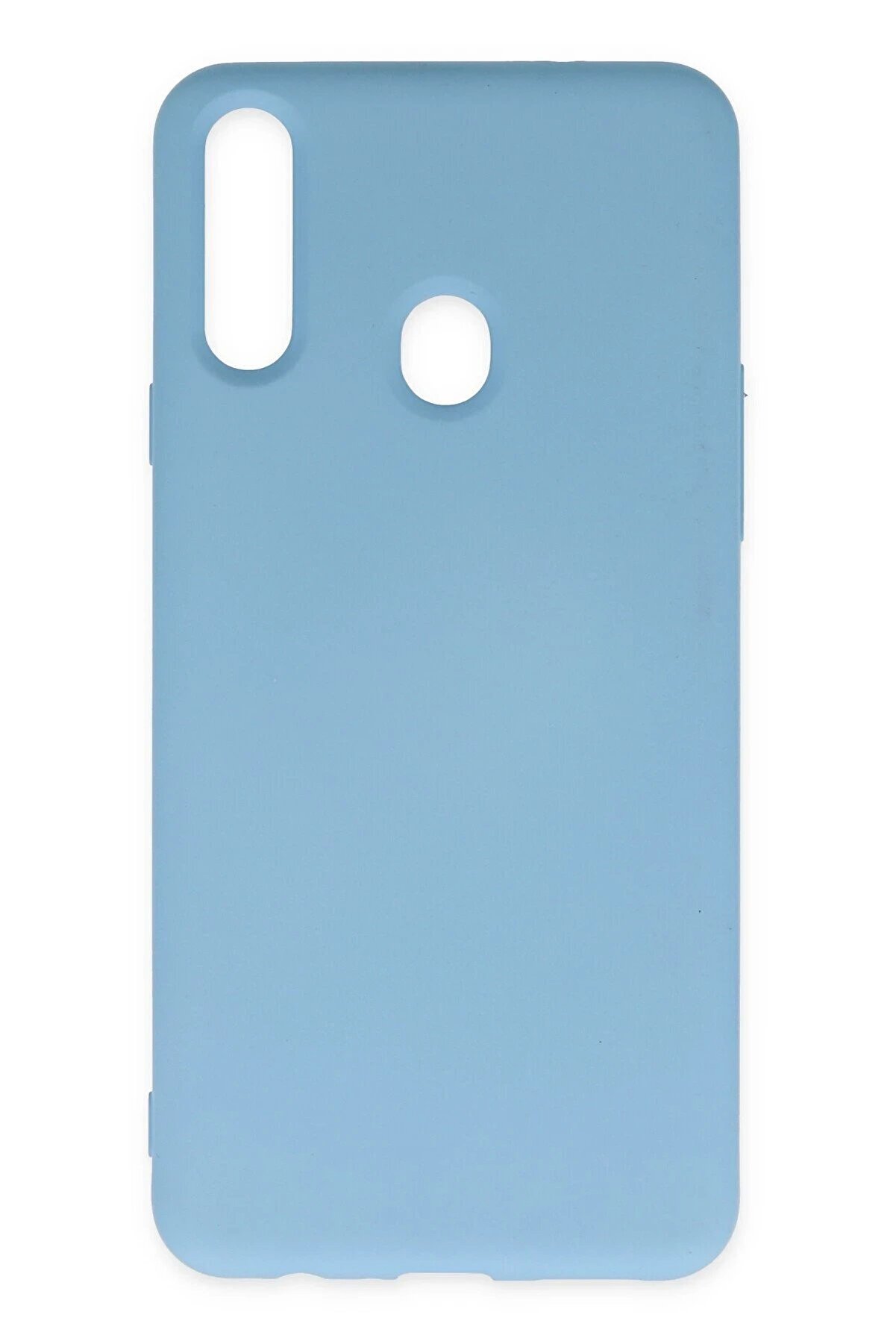 CepteToptan Samsung Galaxy A20S Kılıf Nano içi Kadife Silikon - Mavi - DROPX3117-2589