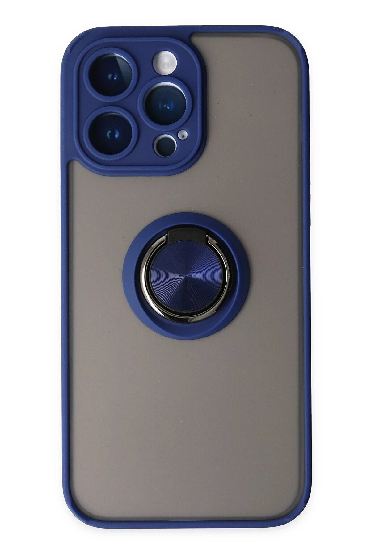 CepteToptan iPhone 14 Pro Kılıf Montreal Y&uuml;z&uuml;kl&uuml; Silikon Kapak - Lacivert - DROPX9401-7710