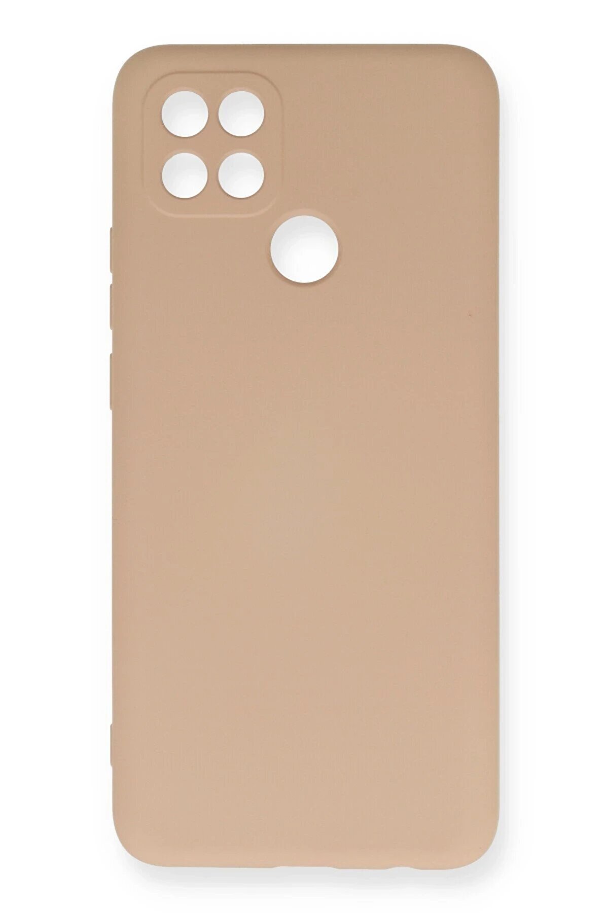 CepteToptan Oppo A15 Kılıf Nano i&ccedil;i Kadife Silikon - Pudra - DROPX4195-1377