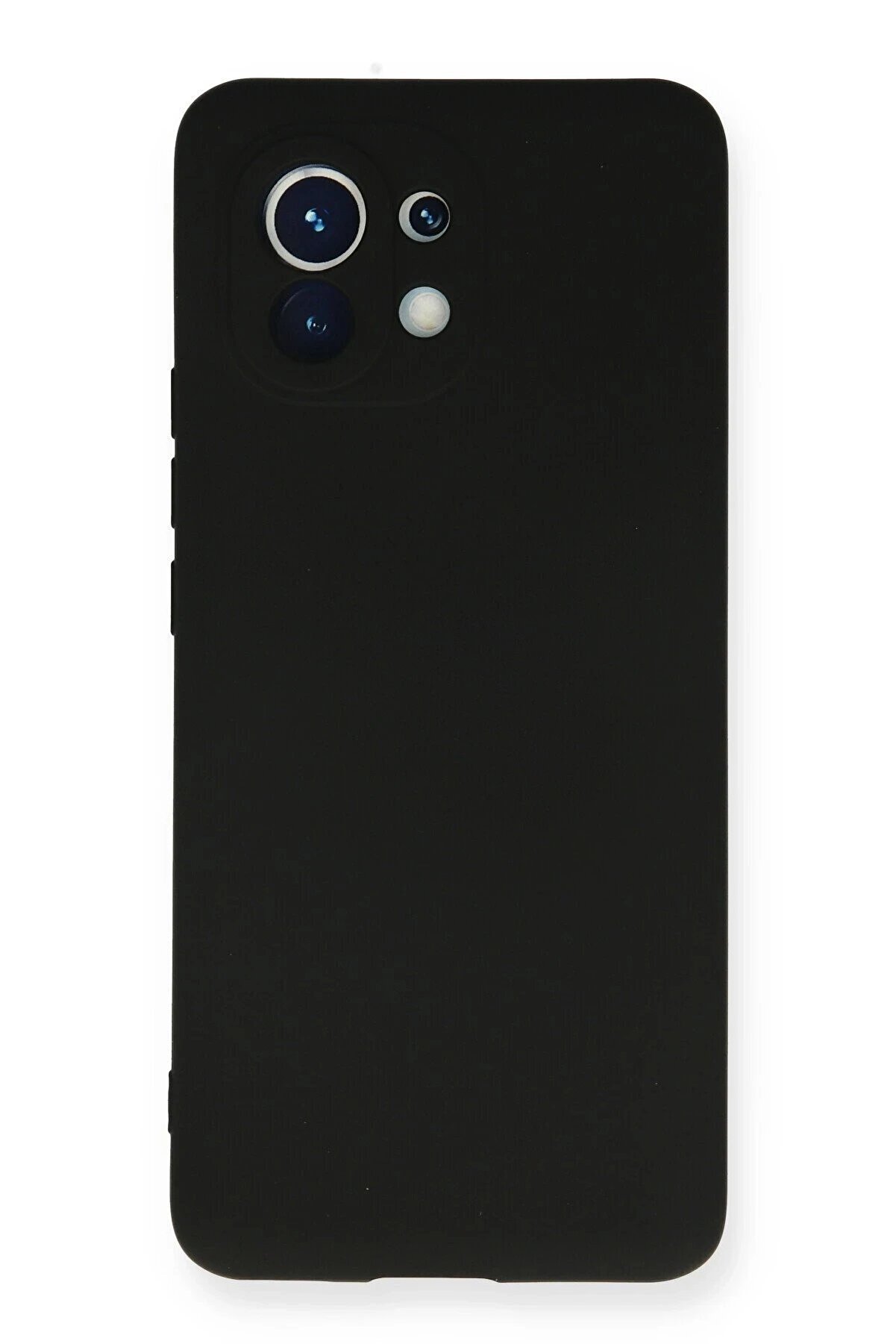 CepteToptan Xiaomi Mi 11 Kılıf Nano i&ccedil;i Kadife Silikon - Siyah - DROPX8192-7057