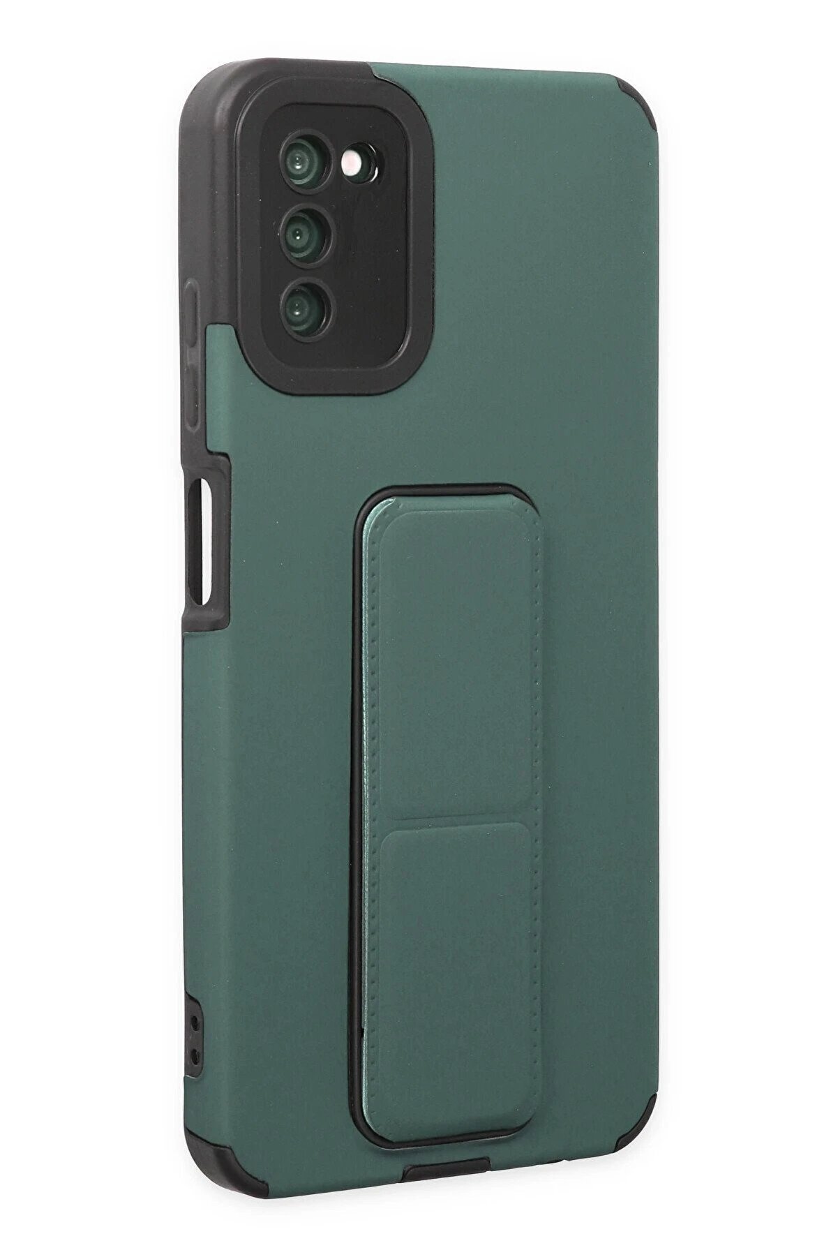 Samsung Galaxy A03S Kılıf Mega Standlı Si̇li̇kon - Yeşi̇l - Dropx9744-3689