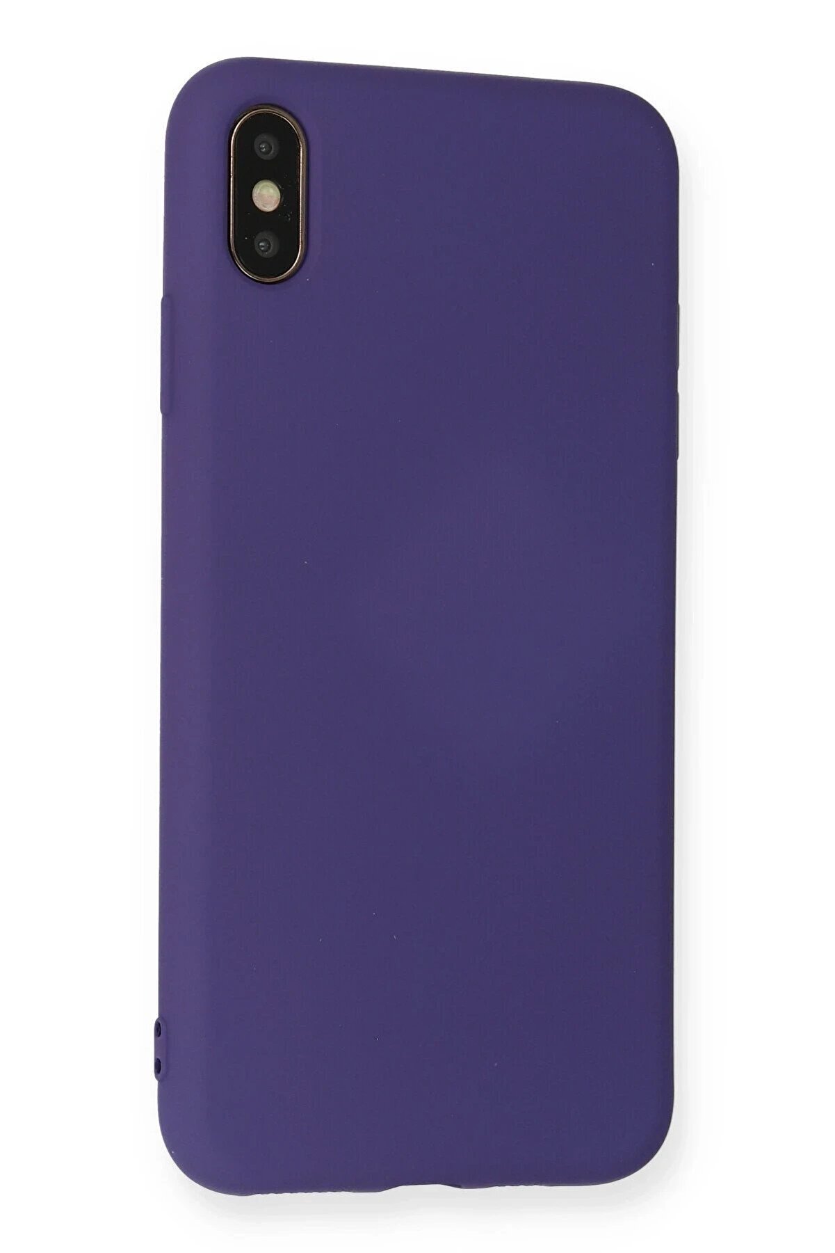İphone Xs Max Kılıf Nano İçi̇ Kadi̇fe Si̇li̇kon - Mor - Dropx8063-5644