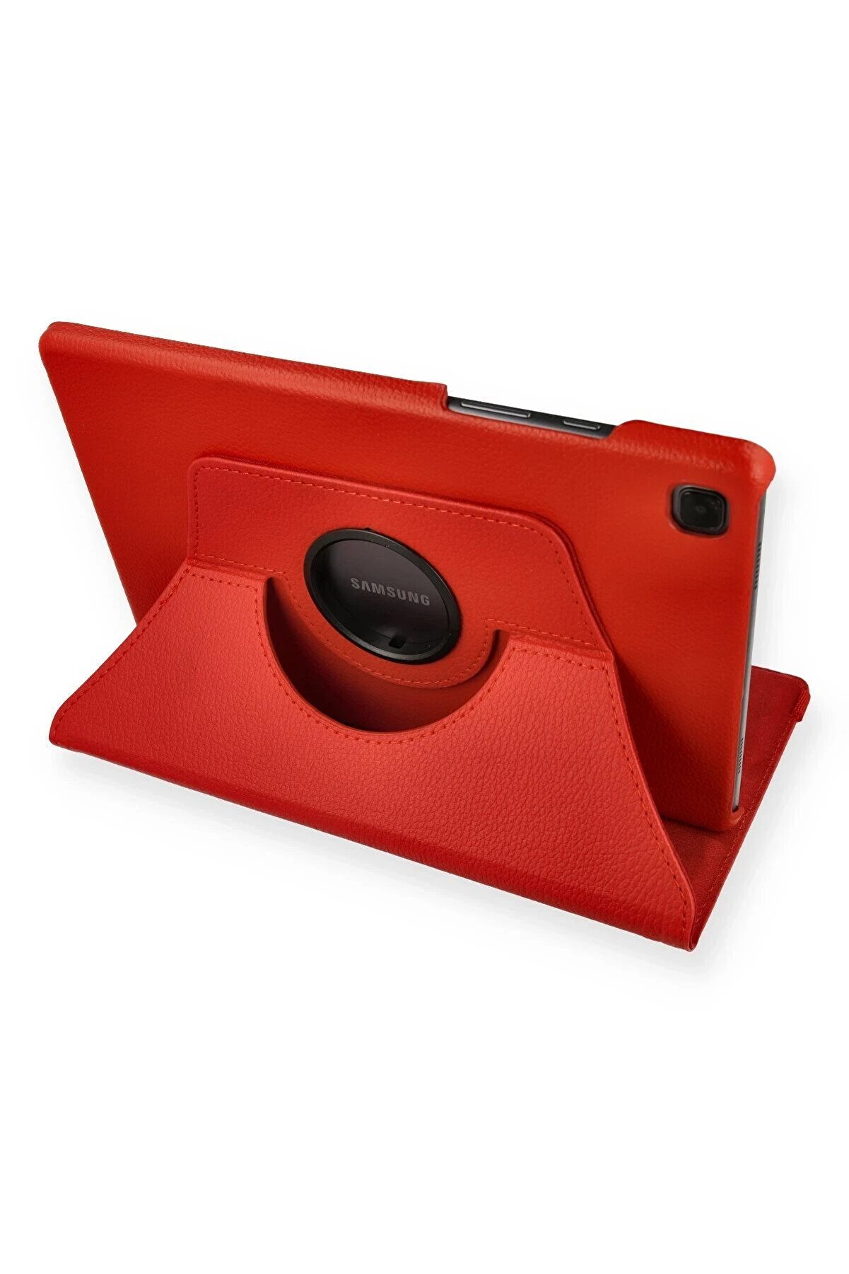 CepteToptan Samsung Galaxy Tab A7 10.4 Kılıf 360 Tablet Deri Kılıf - Kırmızı - DROPX6691-9270