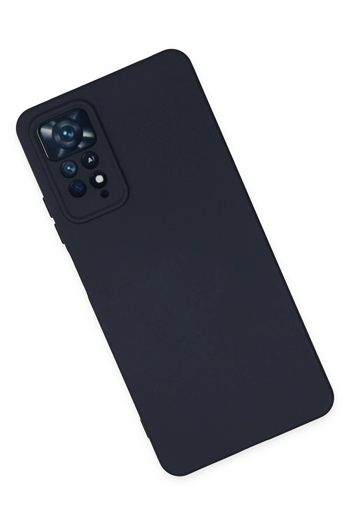 Xi̇aomi̇ Redmi̇ Note 11 Pro Kılıf Nano İ&ccedil;i̇ Kadi̇fe Si̇li̇kon - Laci̇vert - Dropx9919-7726