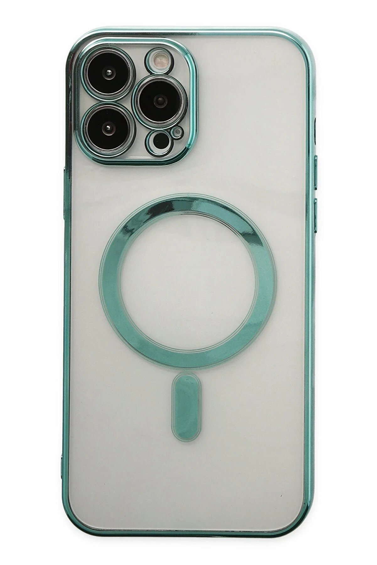 İphone 14 Pro Max Kılıf Magneti̇csafe Lazer Si̇li̇kon - Haki̇ Yeşi̇l - Dropx2275-1644