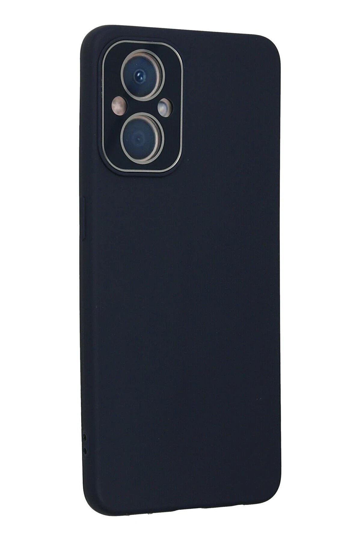 Oppo Reno 7 Li̇te Kılıf Lansman Glass Kapak - Laci̇vert - Dropx3042-5435