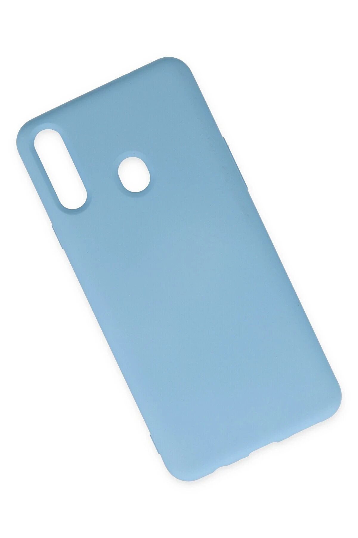 Samsung Galaxy A20S Kılıf Nano İçi̇ Kadi̇fe Si̇li̇kon - Mavi̇ - Dropx3117-2589