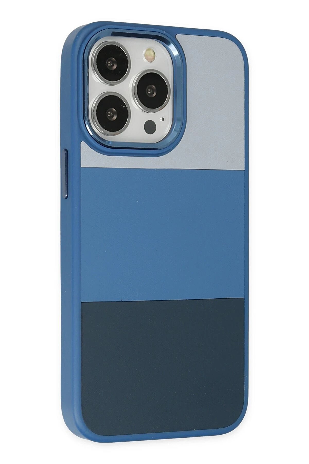 İphone 14 Pro Max Kılıf Ki̇ng Kapak - Açık Mavi̇-Laci̇vert - Dropx4704-7610