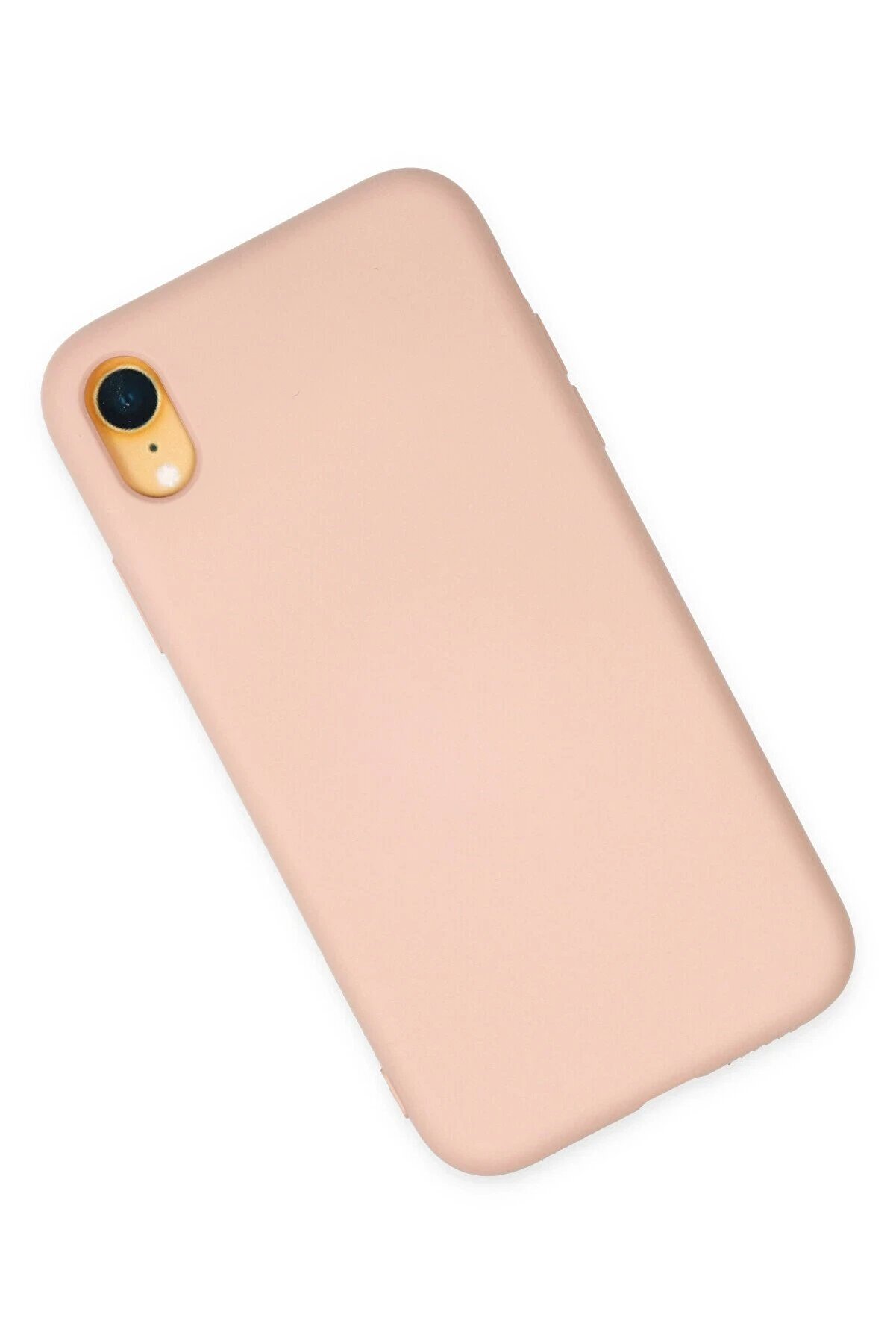 İphone Xr Kılıf Nano İçi̇ Kadi̇fe Si̇li̇kon - Pudra - Dropx2835-6949