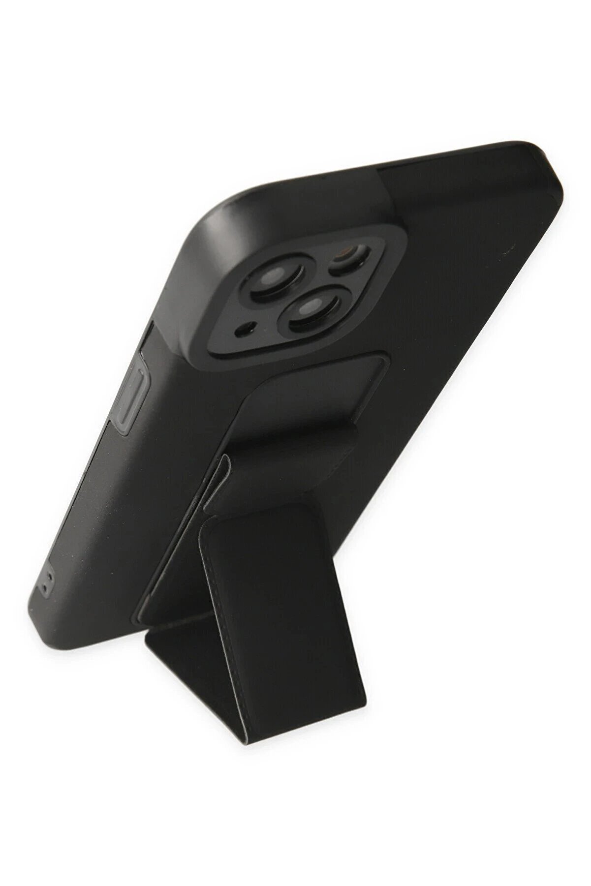 İphone 14 Plus Kılıf Mega Standlı Si̇li̇kon - Si̇yah - Dropx8518-8218