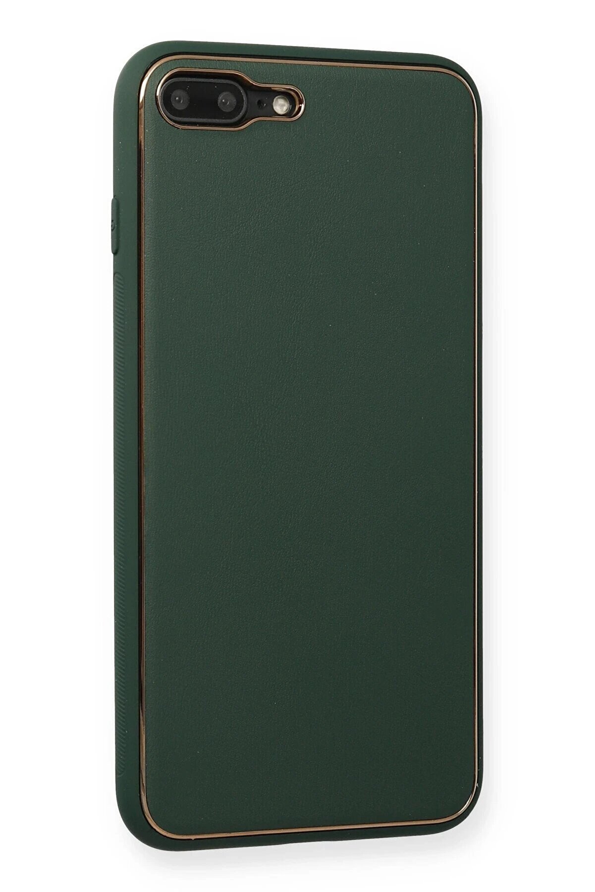 İphone 8 Plus Kılıf Coco Deri̇ Si̇li̇kon Kapak - Yeşi̇l - Dropx5547-2415
