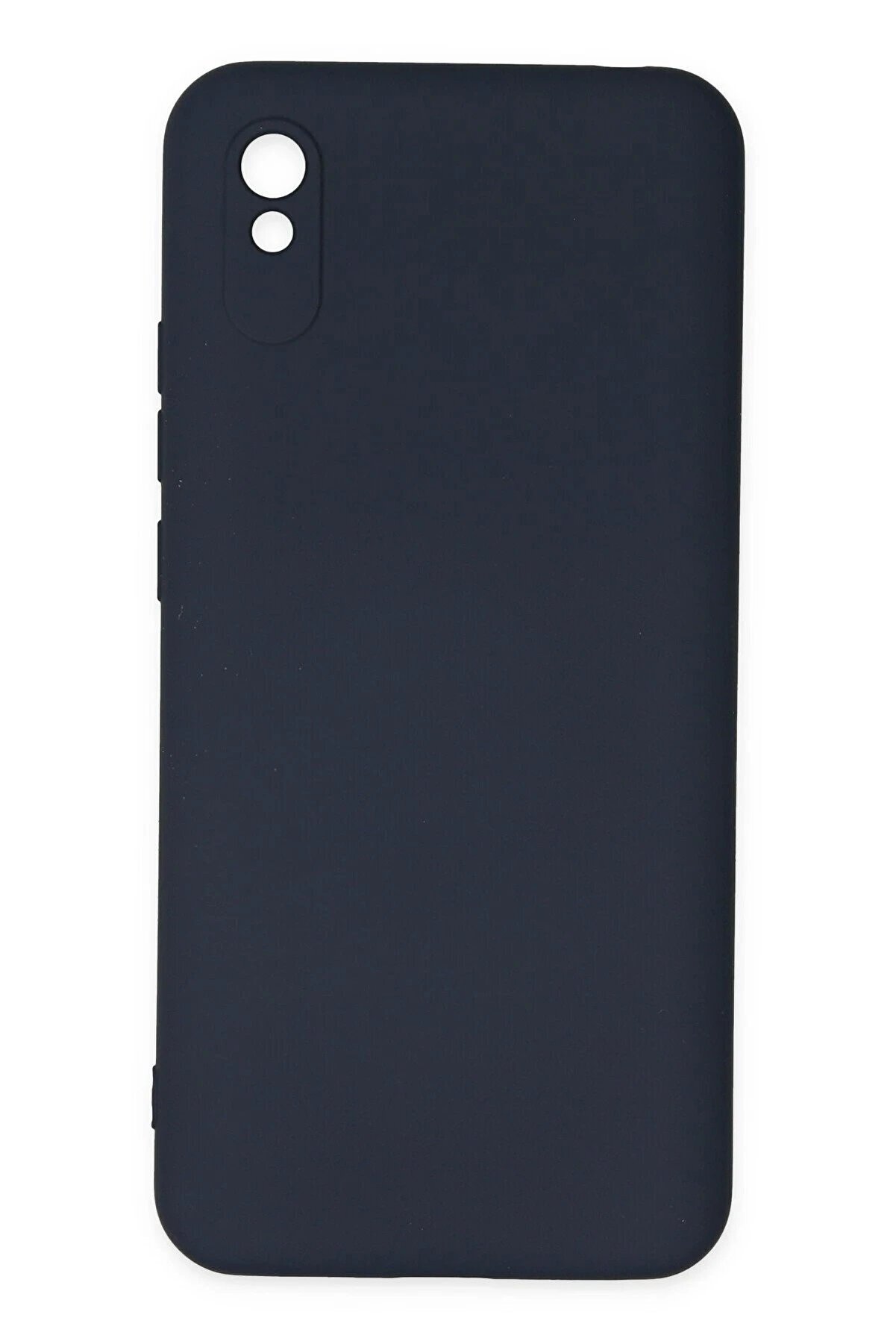 CepteToptan Xiaomi Redmi 9A Kılıf Nano içi Kadife Silikon - Lacivert - DROPX5222-2806