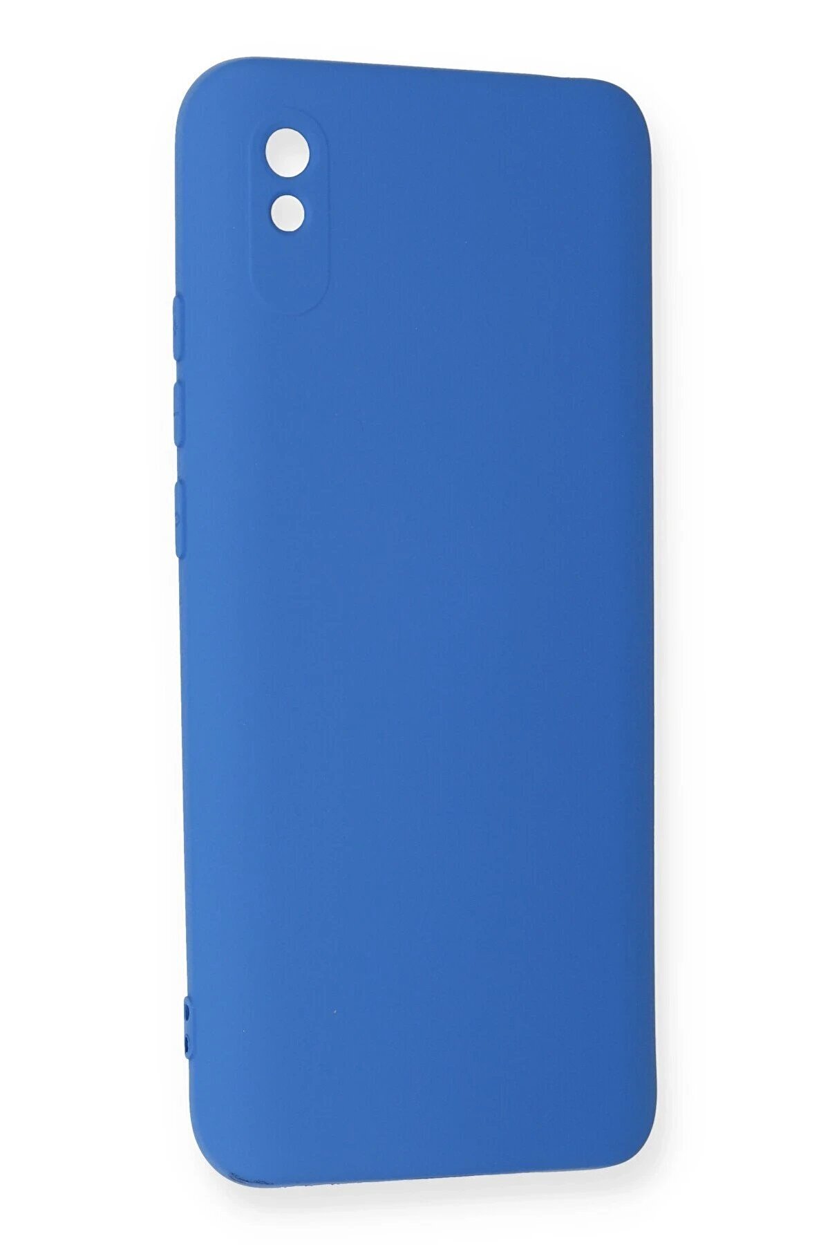 Xi̇aomi̇ Redmi̇ 9A Kılıf Nano İçi̇ Kadi̇fe Si̇li̇kon - Mavi̇ - Dropx8417-5149